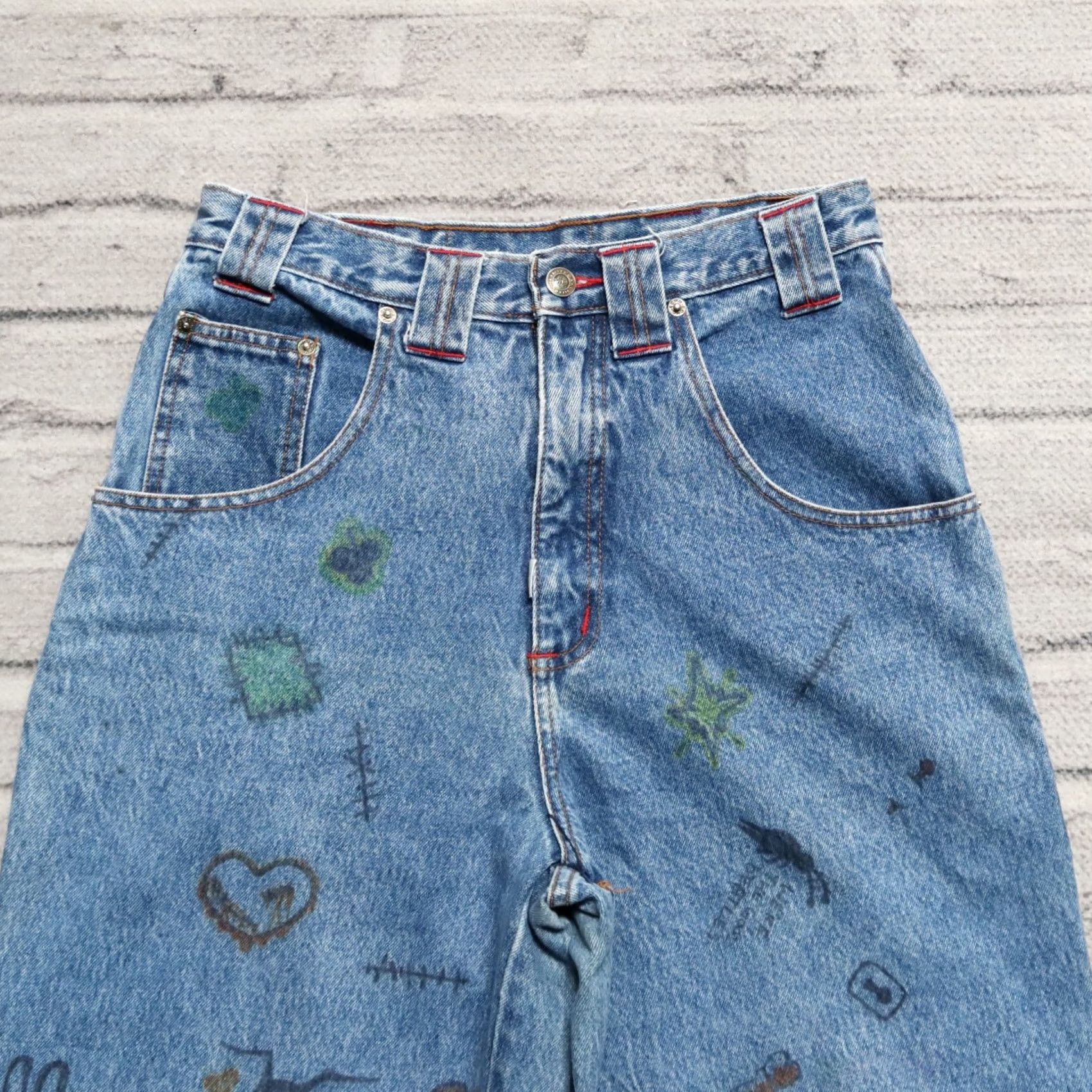 Vintage VINTAGE Echo Denim Jeans Men's Jeans S Light Wash 28x28 1/2 Vintage Echo Unlimited Denim Utility Jeans Size US 29 - 4 Thumbnail