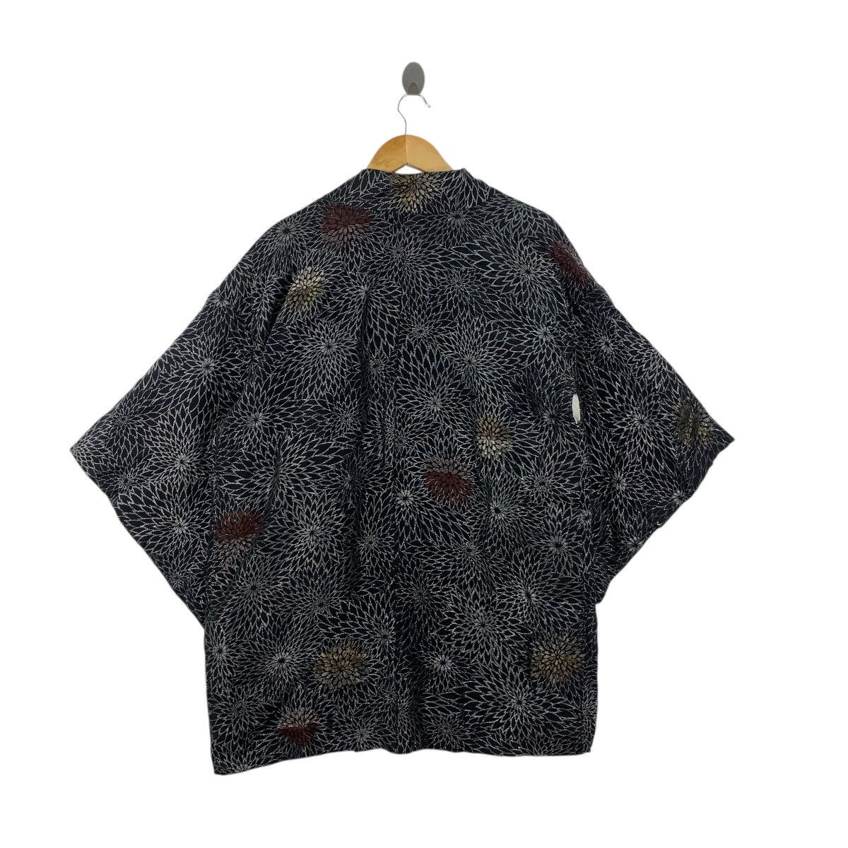 Vintage Vintage 70s KIMONO JAPAN HAORI Geometric Traditional Geisha Size XXL / US 16-18 / IT 52-54 - 7 Thumbnail