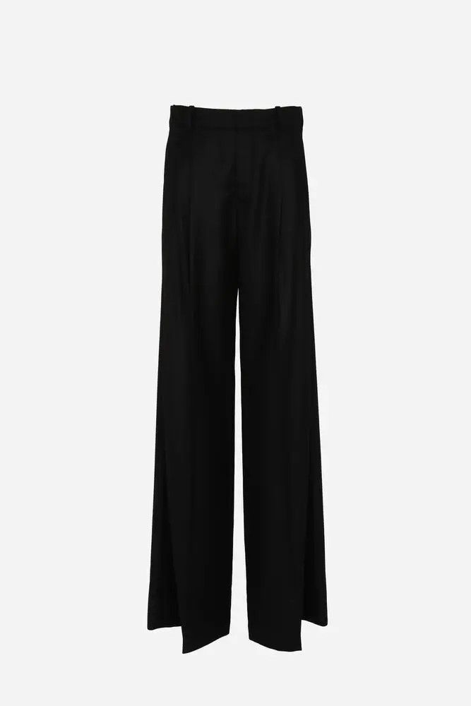 Saint Laurent Paris oc11z0126 791462 Pantalon Taille in Noir Size 32" / US 10 / IT 46 - 1 Thumbnail