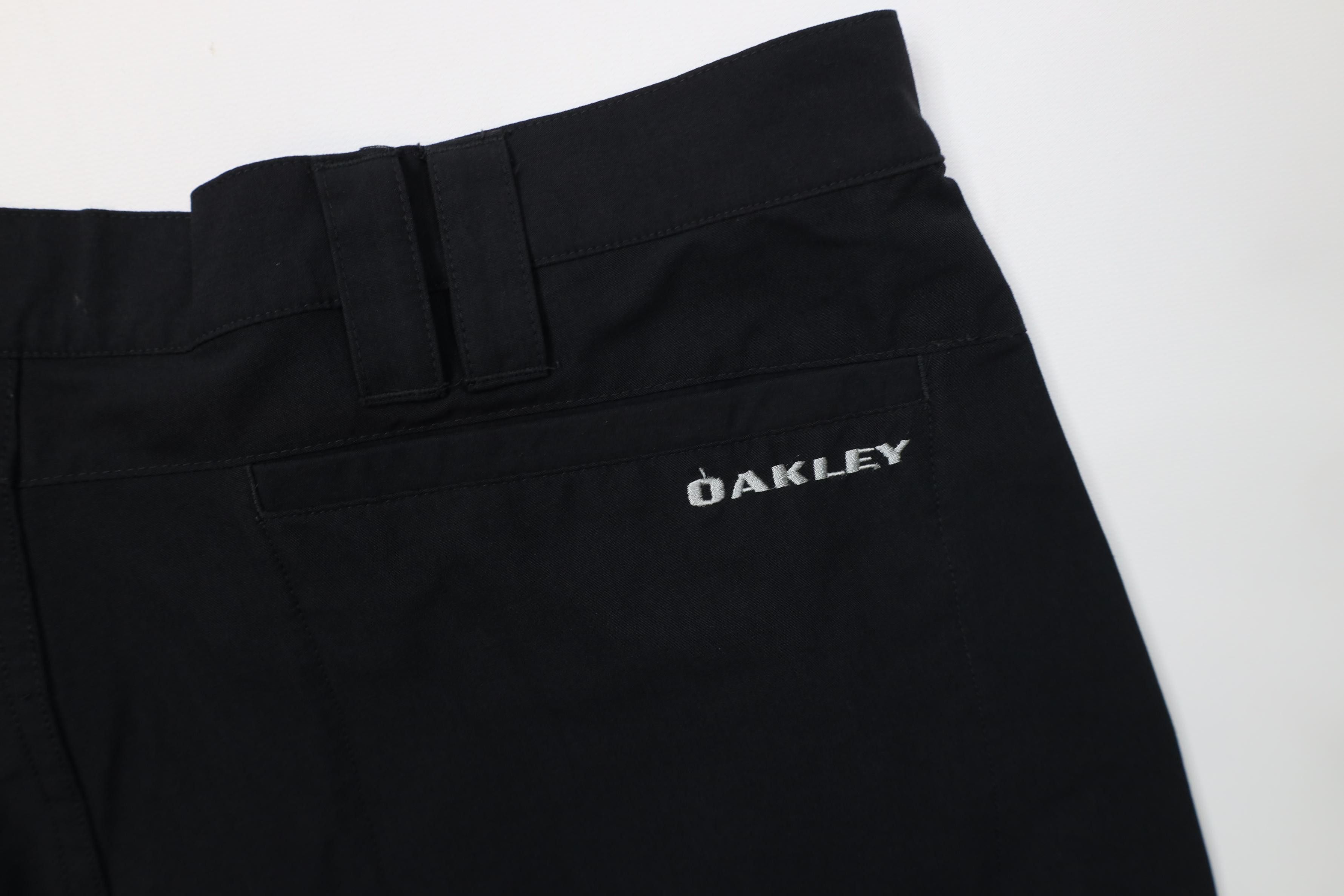 Oakley Vintage Y2K Oakley O Logo Baggy Fit Moto Shorts Black Size US 38 / EU 54 - 12 Thumbnail