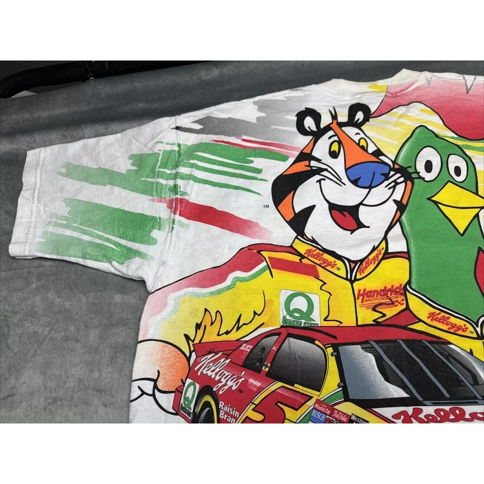 Fruit Of The Loom VTG 1996 Chase Mens XL NASCAR Terry Labonte Kelloggs AOP Size US XL / EU 56 / 4 - 7 Thumbnail