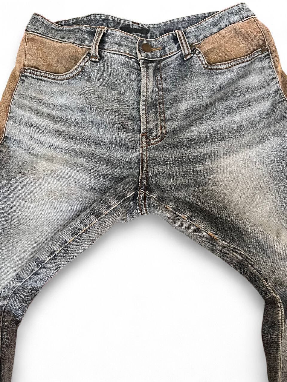 If Six Was Nine Flare Jeans Blue jam reconstruct distressed wide leg Size US 28 / EU 44 - 4 Thumbnail