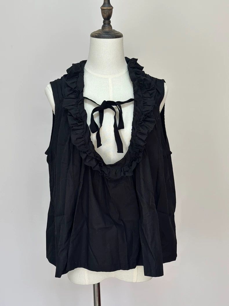 Comme Des Garcons Black Lace Strap Hollow Vest