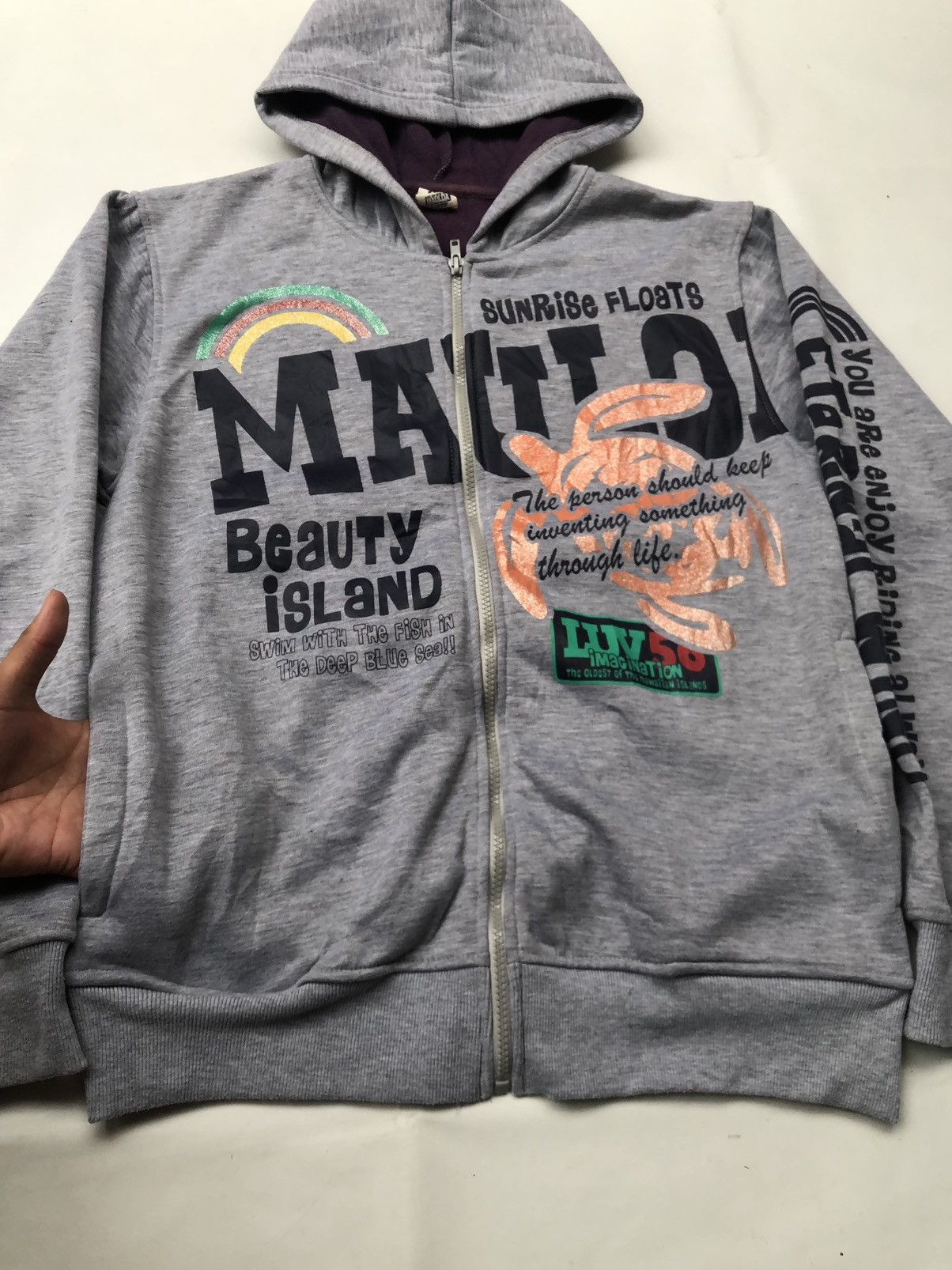 If Six Was Nine POEM MAULOA JAPANESE ZIP HOODIE IFSIX LGB STYLE Size US L / EU 52-54 / 3 - 7 Thumbnail