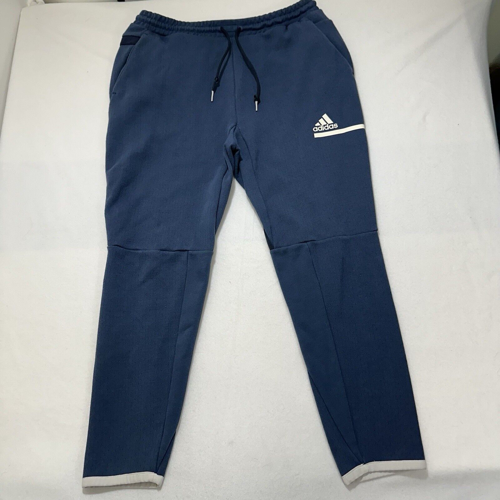 Adidas Adidas Large PrimeGreen Sweatpants 29" Inseam Blue Pants Size 34" / US 12 / IT 48 - 1 Thumbnail