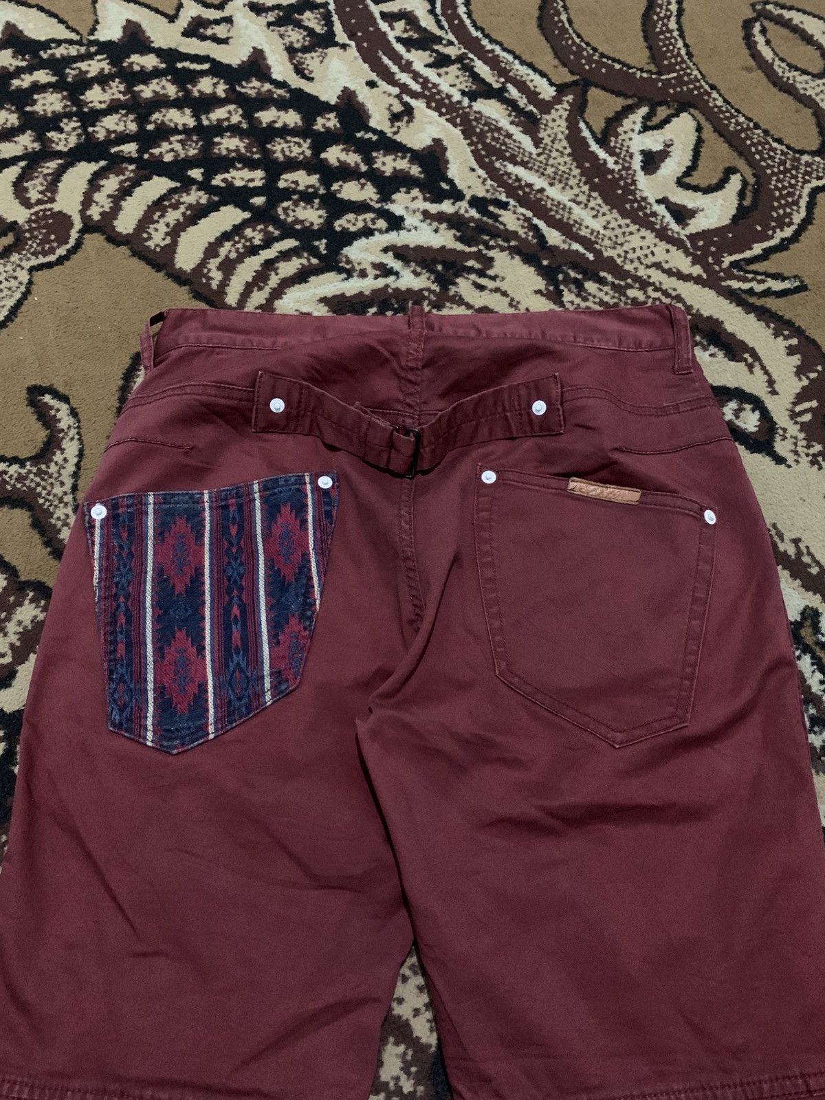 PPFM 1990s PPFM Pocket Aztec Buckle Back Size US 31 - 4 Thumbnail