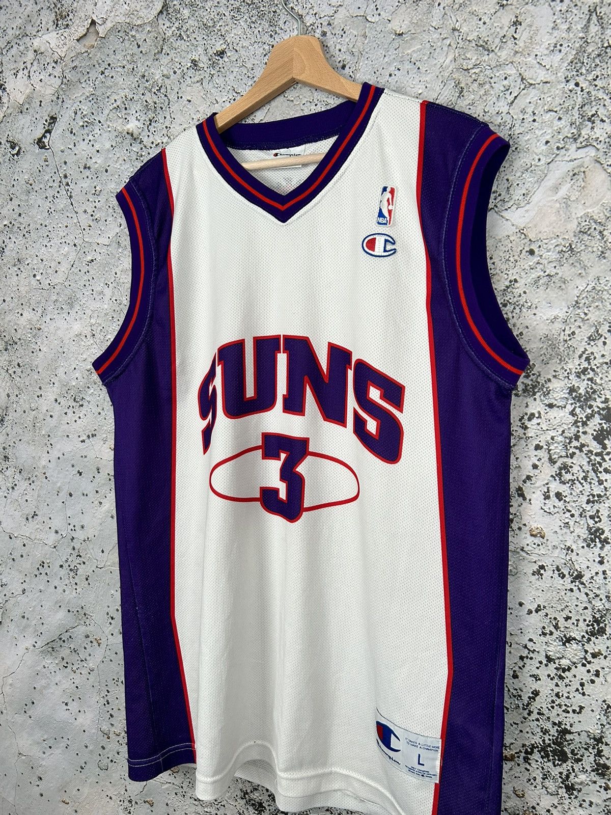 Champion Vintage Phoenix Suns #3 Boris Diaw NBA Jersey 00s Rare 90s Size US L / EU 52-54 / 3 - 3 Thumbnail