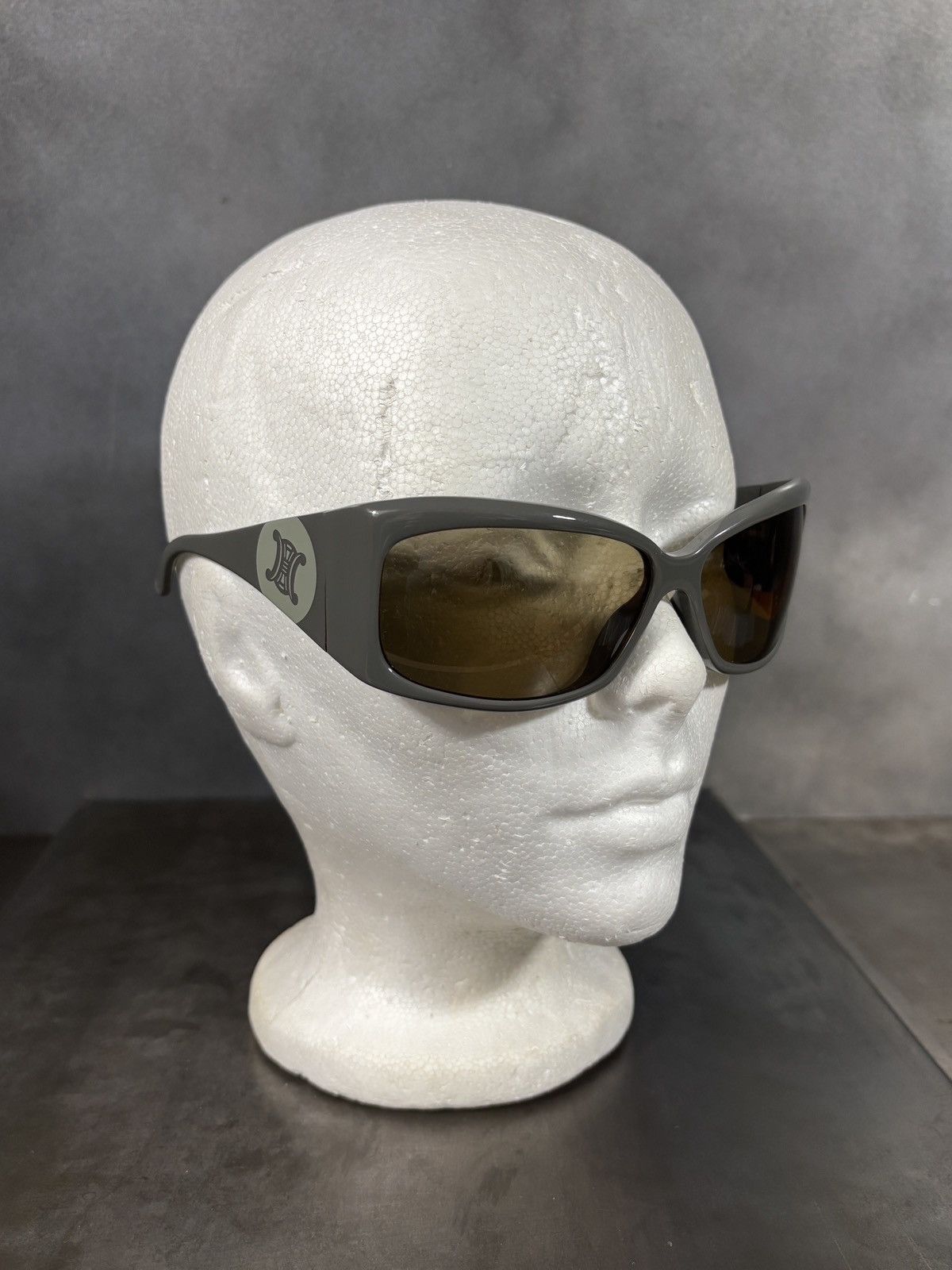 Celine 2000s Celine Sunglasses Triomphe Vintage Sport Wrap Logo Size ONE SIZE - 8 Thumbnail