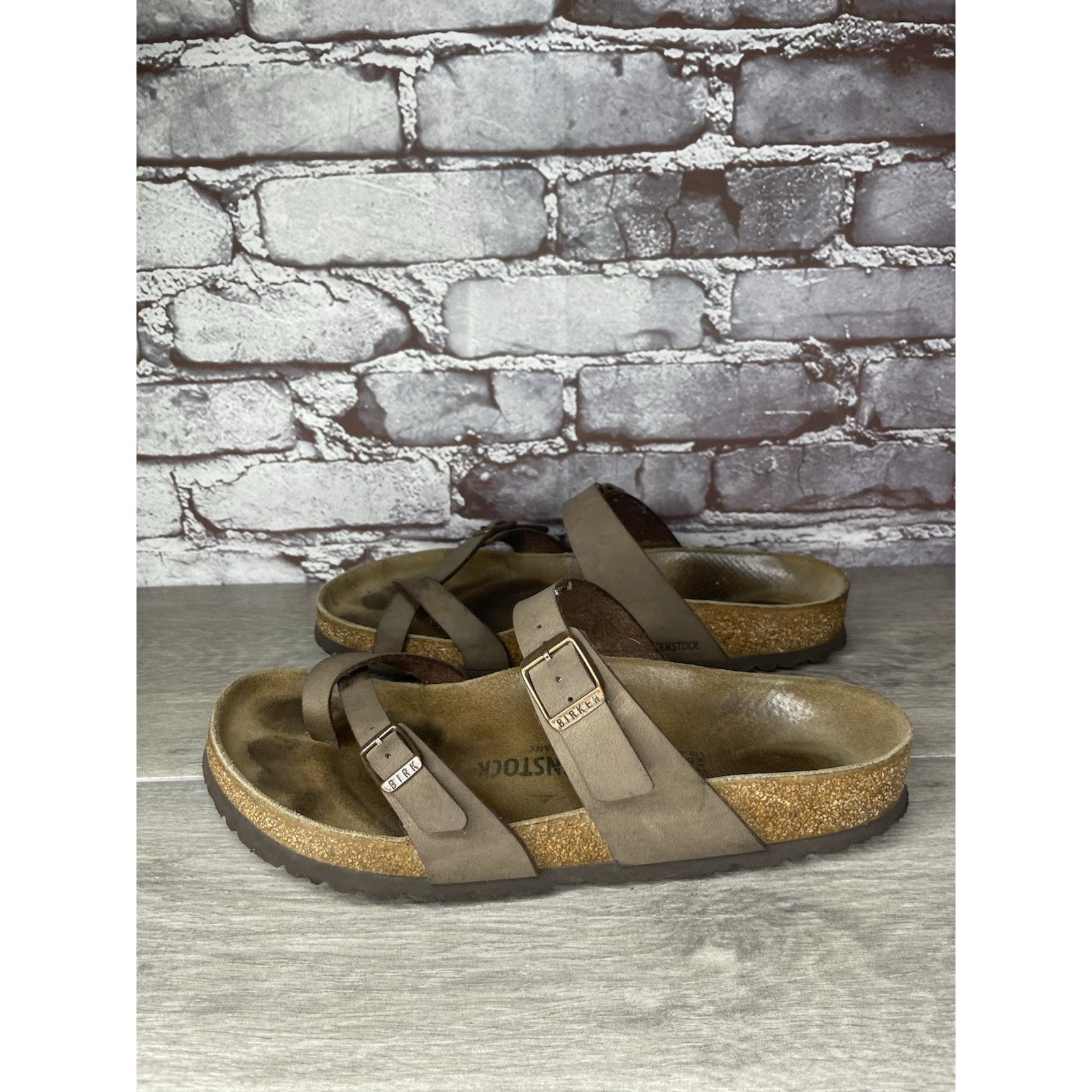 Birkenstock Birkenstock Mayari Mocha Brown Leather Strap Sandals Women’s Size US 10 / IT 40 - 18 Thumbnail
