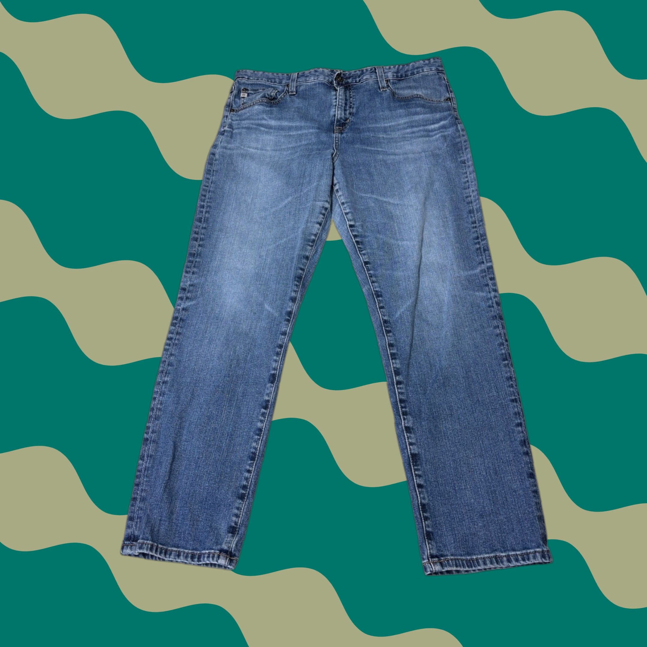 Vintage VINTAGE AG Adriano Goldschmied Ex Boyfriend Slim Jeans Medium Wash Women Size 32X27 Size 24" / US 00 / IT 34 - 1 Thumbnail