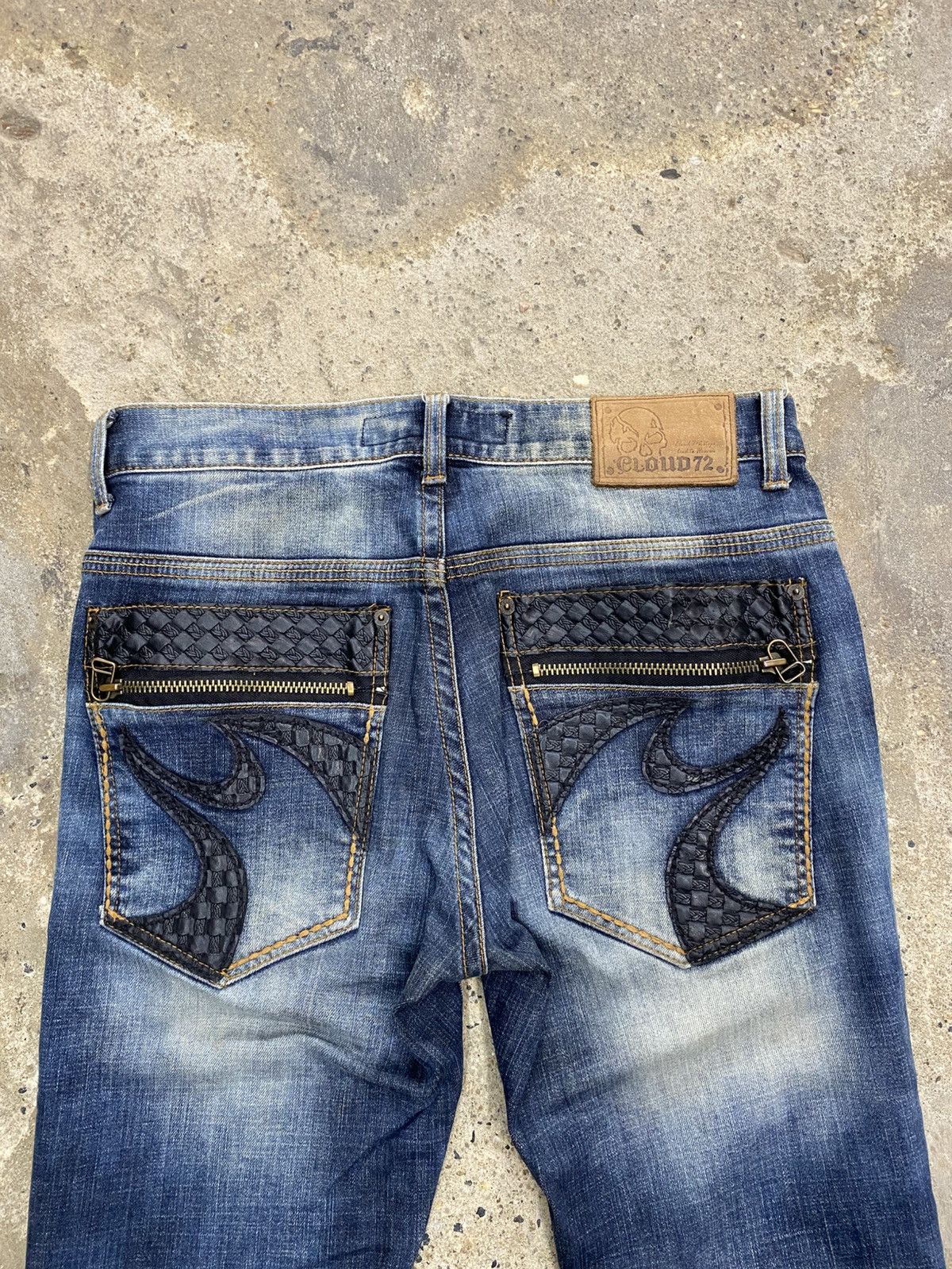 Japanese Brand Cloud72 side laced jeans wash Size US 32 / EU 48 - 13 Thumbnail