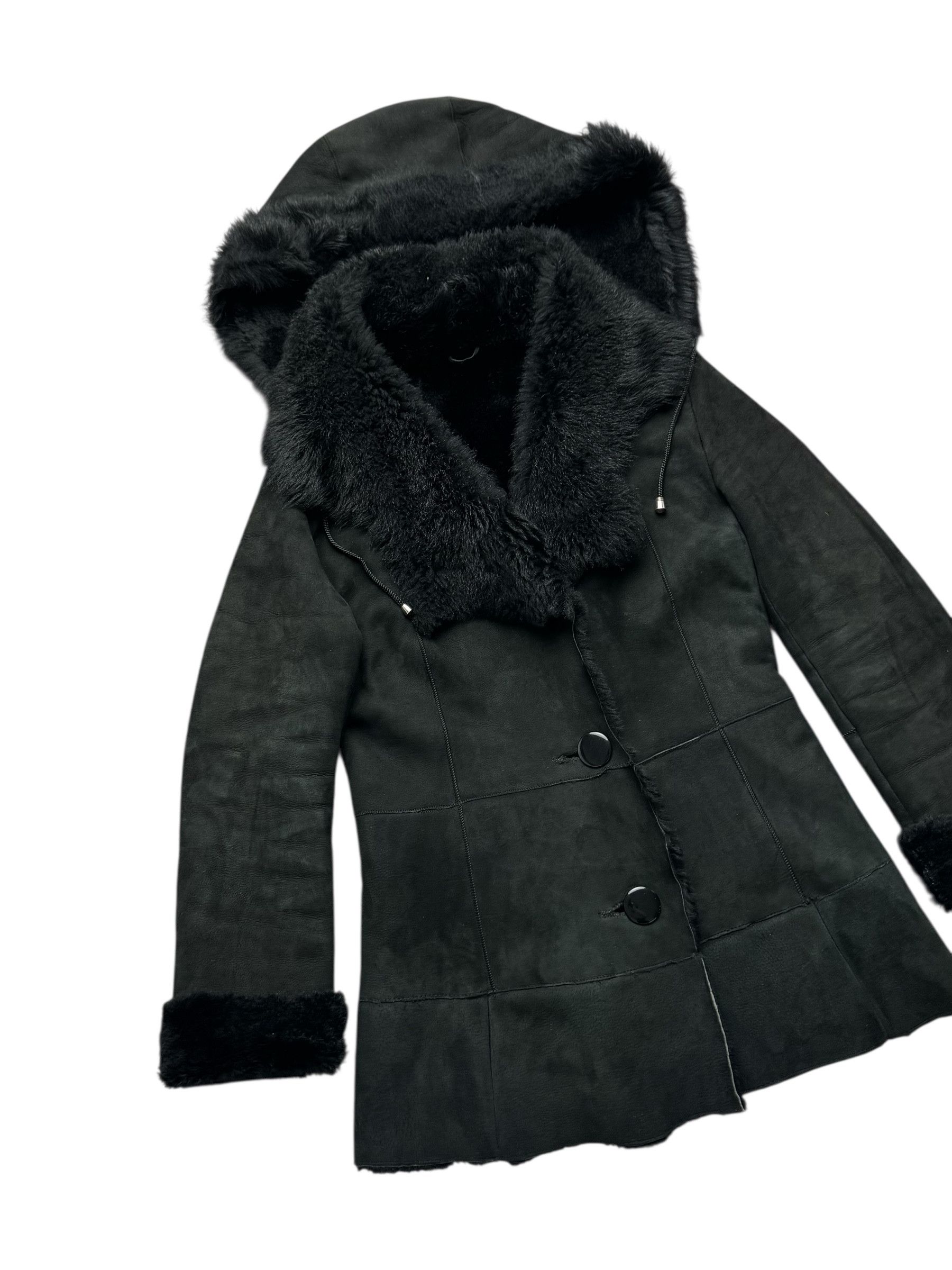 Vintage 90's Real Sheepskin Coat(V415) Size S / US 4 / IT 40 - 2 Thumbnail