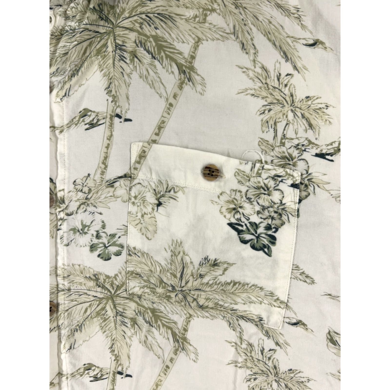 Vintage VINTAGE Knightsbridge Shirt Adult 2XL XXL White Green Palm Tree Floral 100% Rayon Beach Size US XXL / EU 58 / 5 - 6 Thumbnail