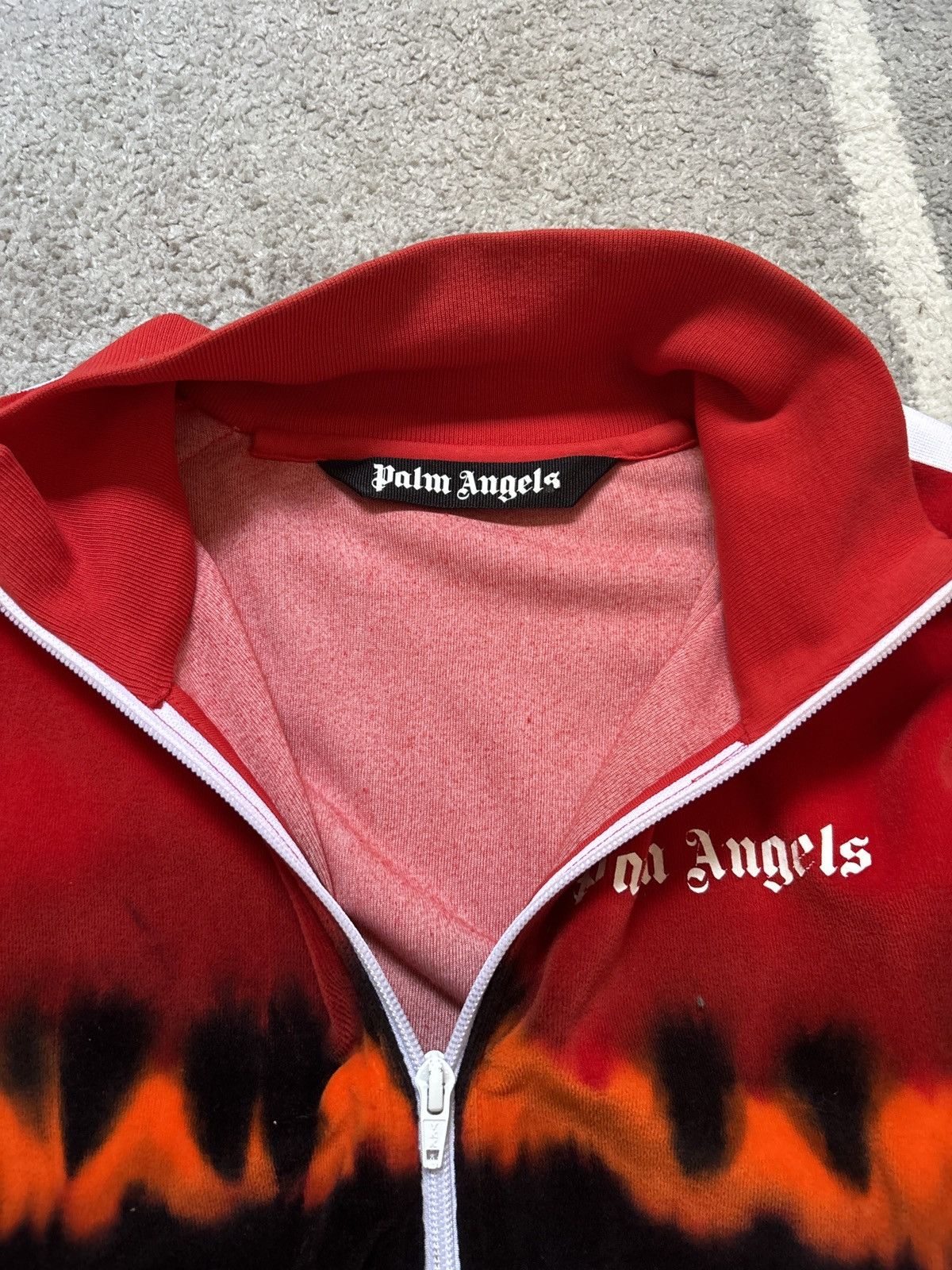 Palm Angels Palm Angels Red Chenille Track Jacket Size US M / EU 48-50 / 2 - 4 Thumbnail