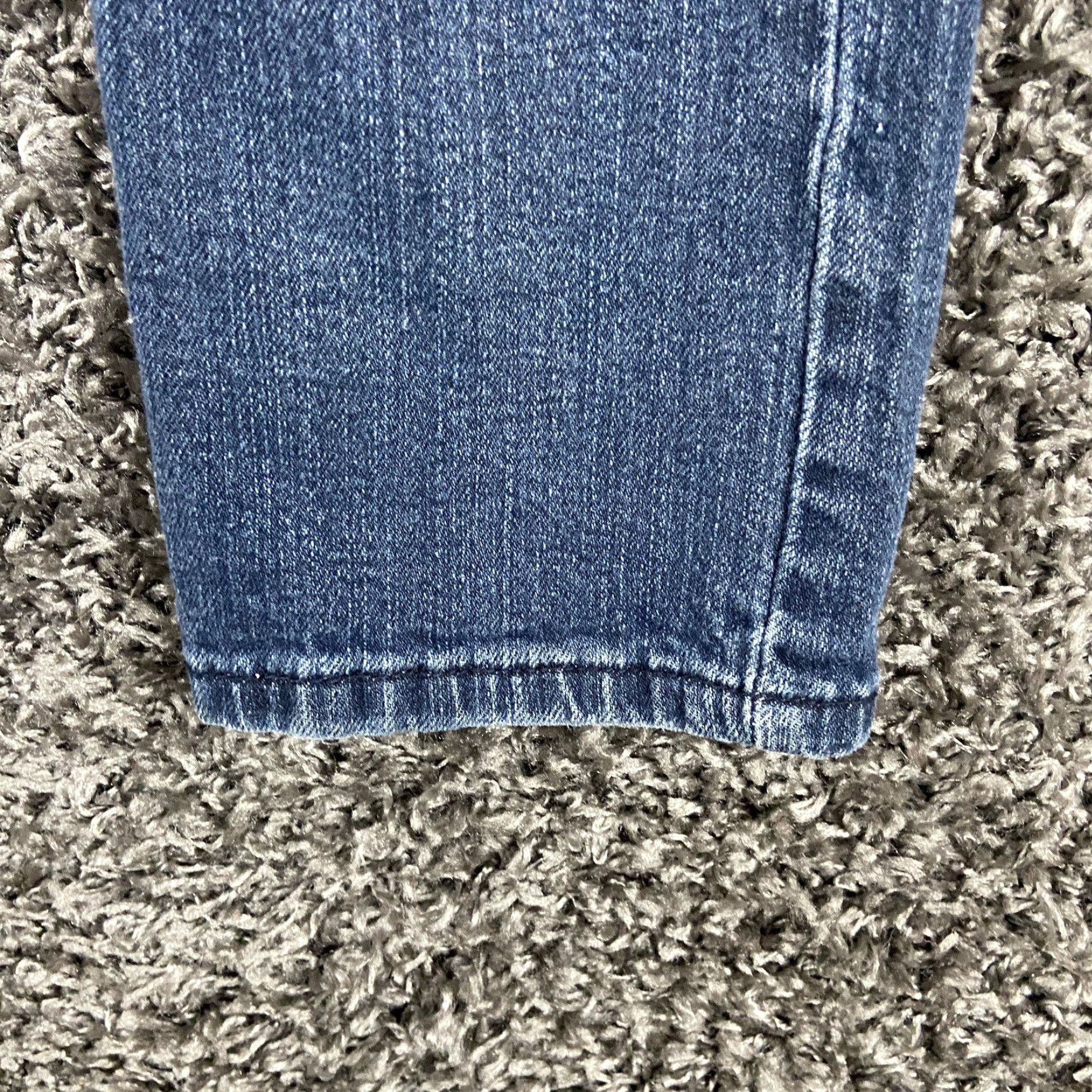 Vintage RED RIVET Skinny Distressed Jeans Women’s 9 Blue Regular Size 30" / US 8 / IT 44 - 2 Thumbnail