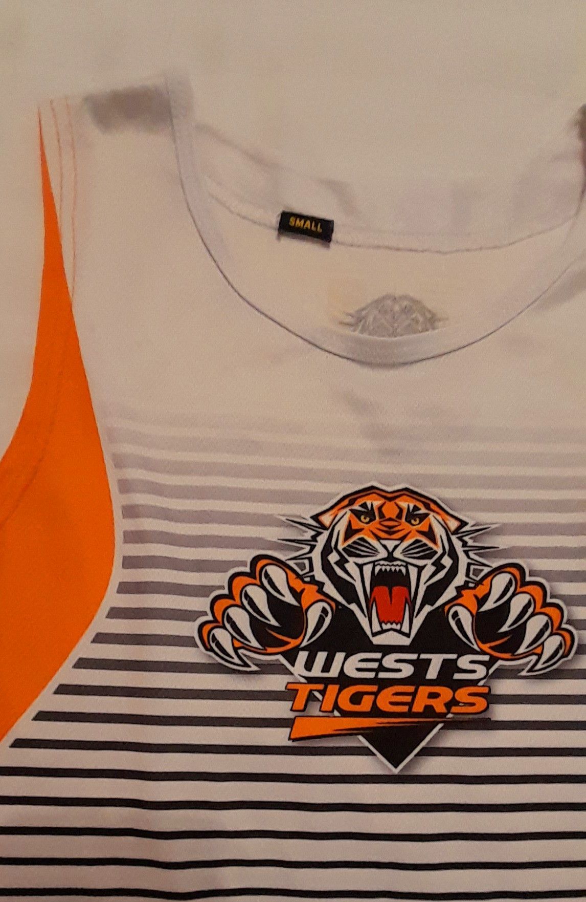 Vintage West Tigers rugby Australia NRL top tank S jersey Size US S / EU 44-46 / 1 - 3 Thumbnail