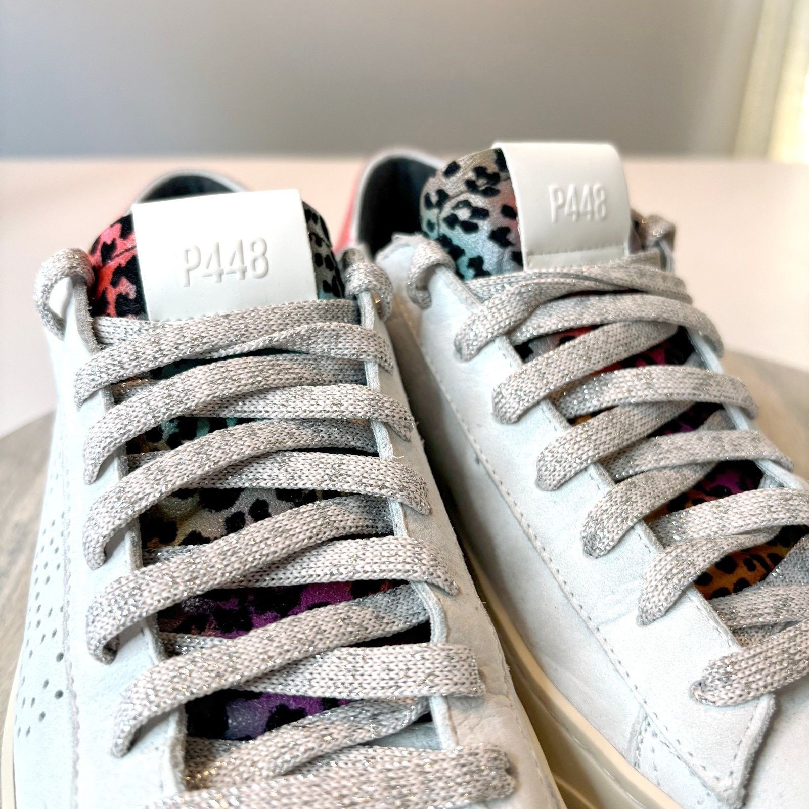 P448 P448 Jack White Leather Sneakers Animal Print Italy Size 8 Size US 8 / IT 38 - 5 Thumbnail