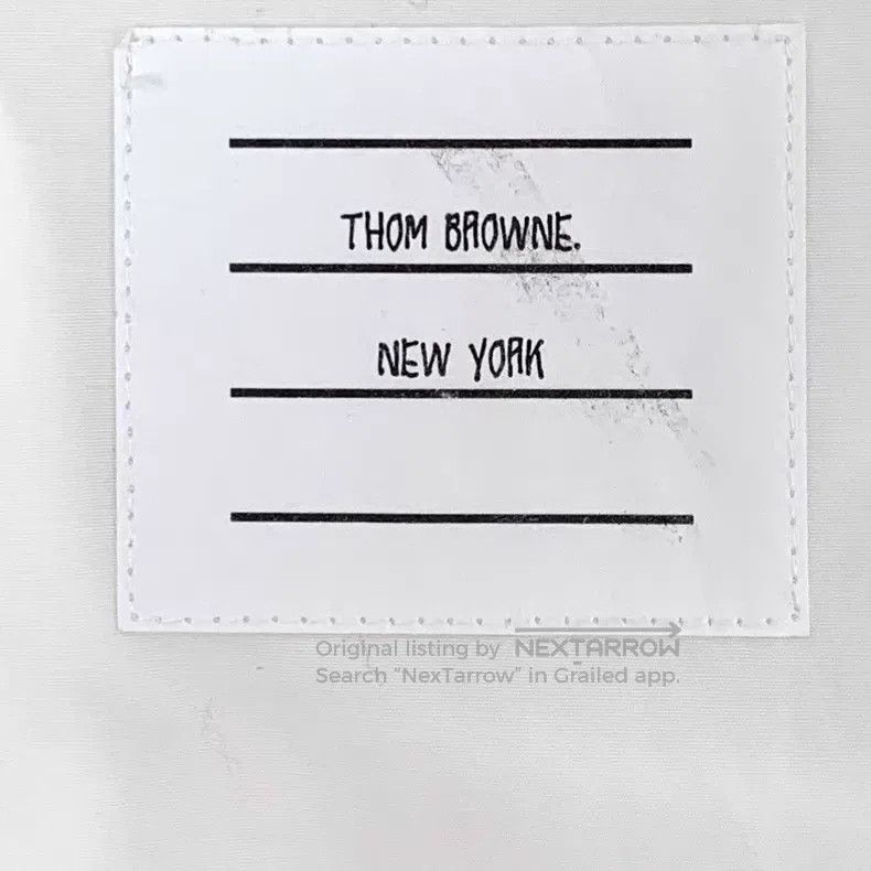 Thom Browne Thom Browne White Cotton Lapel Single Breasted Long Sleeve Size US XXS / EU 40 - 5 Thumbnail