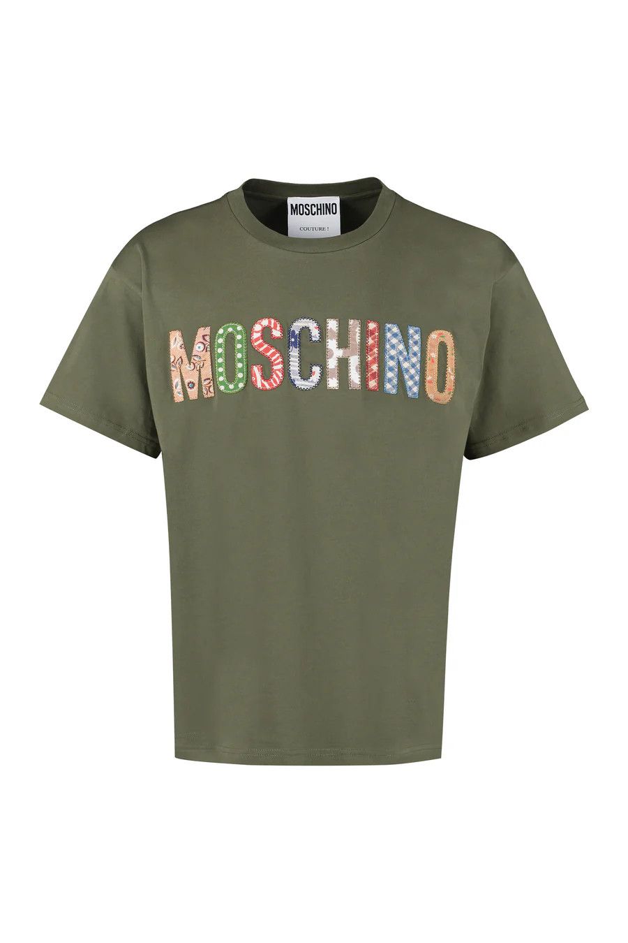 Moschino o1y0225 Logo T-Shirt in Military Green Size US L / EU 52-54 / 3 - 1 Thumbnail