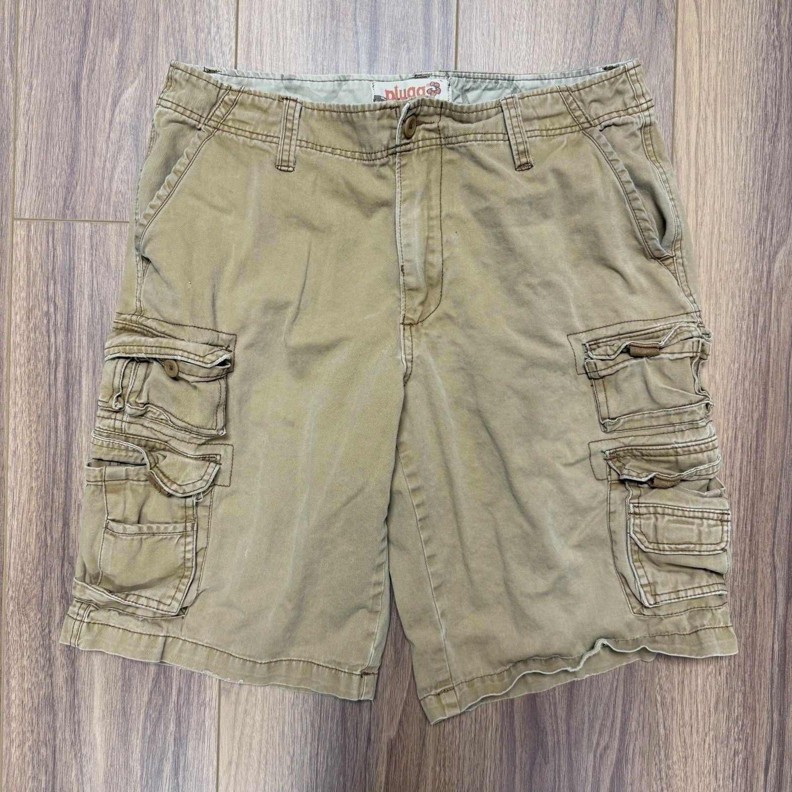 Vintage Vintage Plugg Cargo Shorts Mens 34 (36x11.5) Y2K Streetwear Size US 34 / EU 50 - 1 Thumbnail