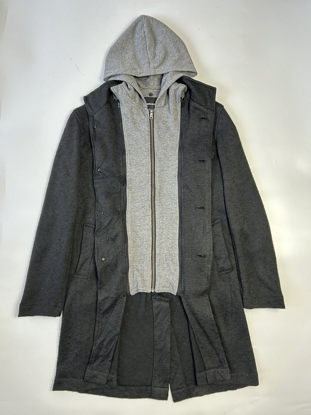 semanticdesign SEMANTIC DESIGN LONG JACKET WITH ATTACHED HOODIE Size US M / EU 48-50 / 2 - 2 Thumbnail