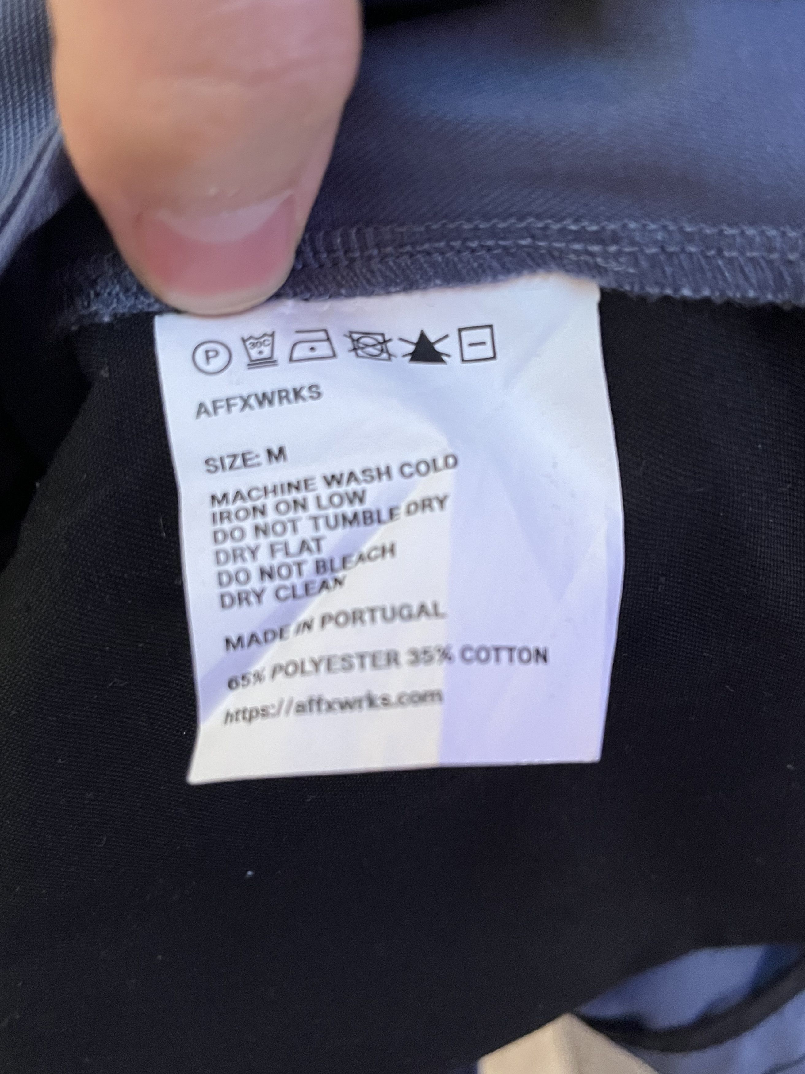 AFFXWRKS Blue Straight Fit Trousers Size US 34 / EU 50 - 4 Thumbnail