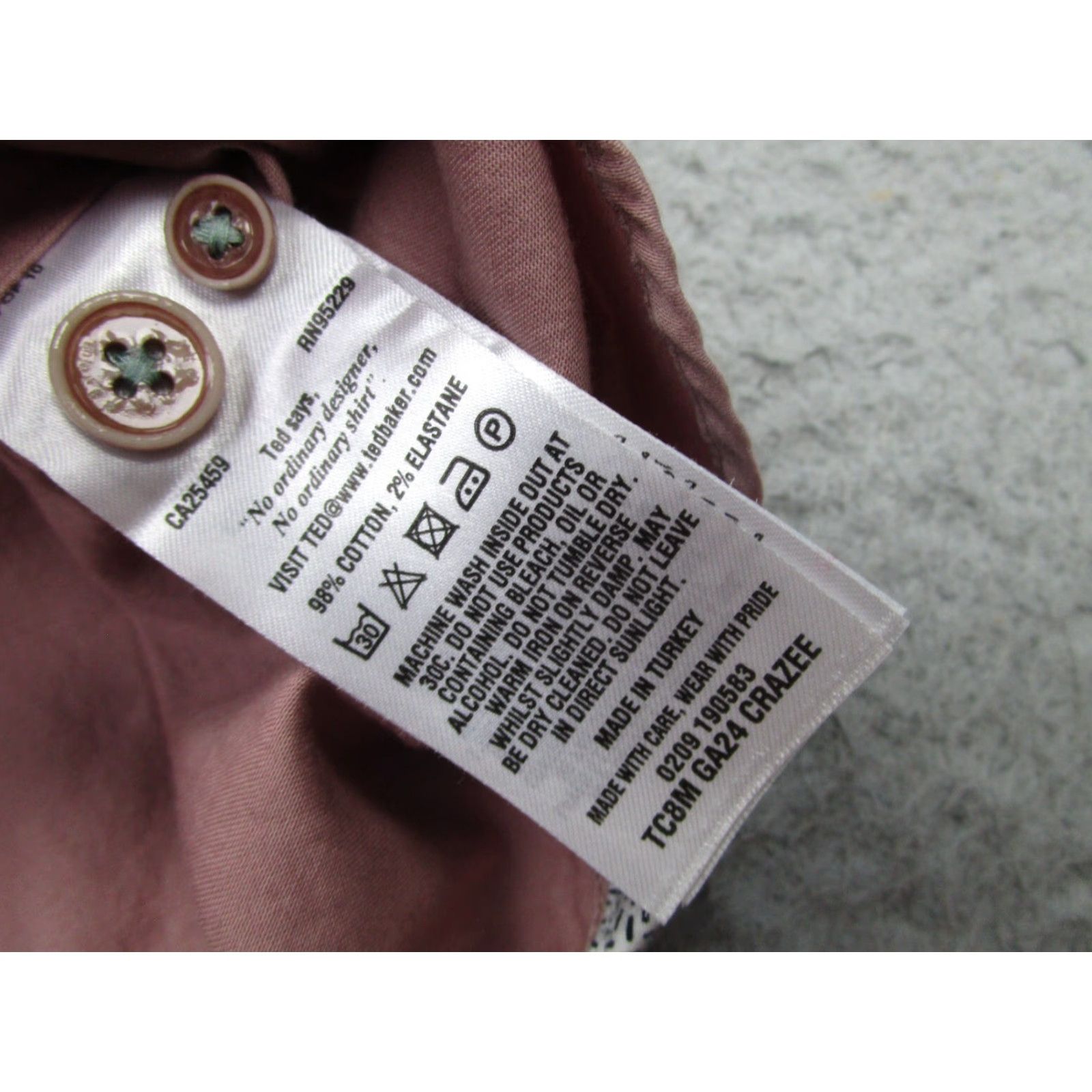 Ted Baker Ted Baker Shirt Mens Large Pink Dress Casual Classic Button-up Crazee Size US L / EU 52-54 / 3 - 5 Thumbnail