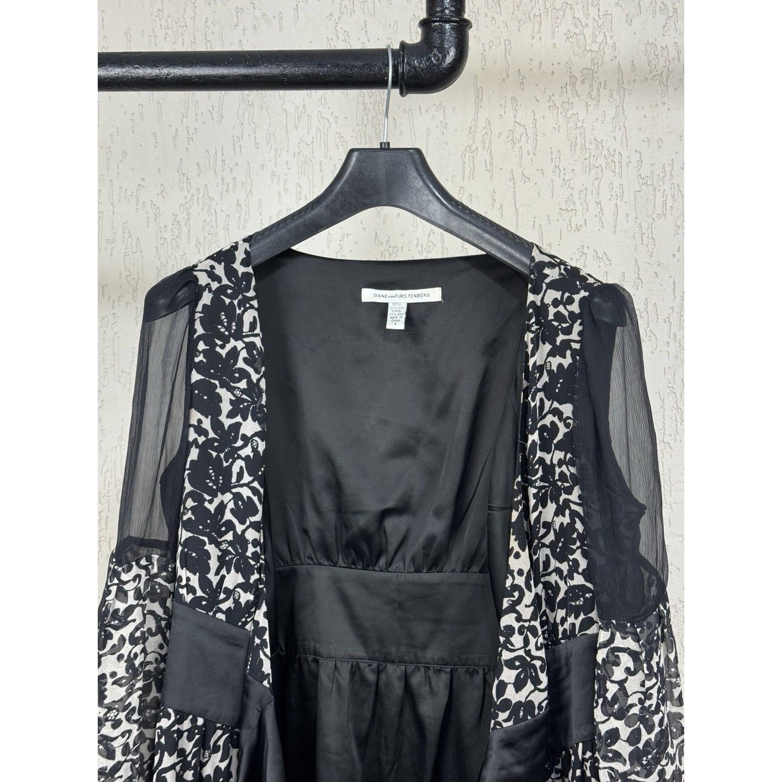 Diane von Furstenberg DIANE VON FURSTENBERG Kleid Dress 100% Silk Multicolour Size Size M / US 6-8 / IT 42-44 - 2 Thumbnail