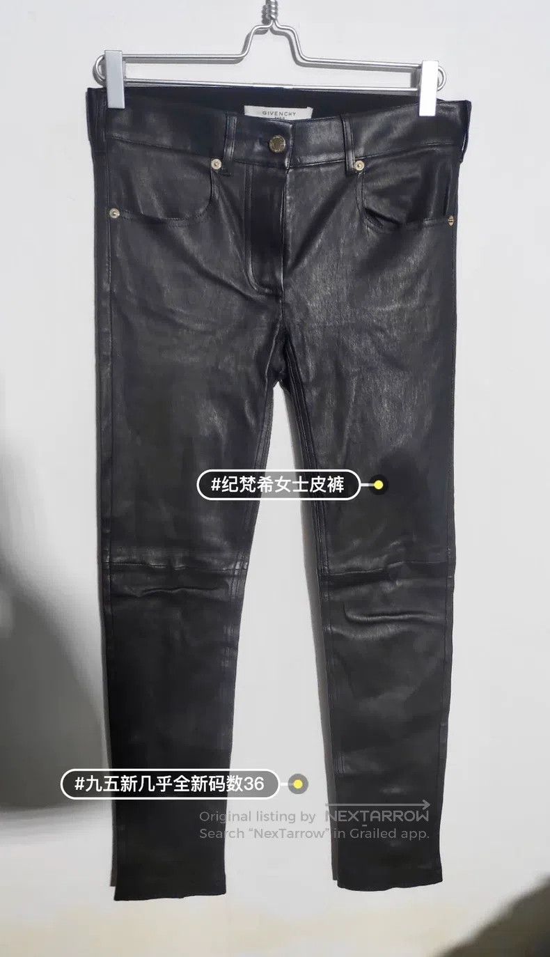 Givenchy Givenchy SizeM Leather Pants Size US 29 - 1 Thumbnail