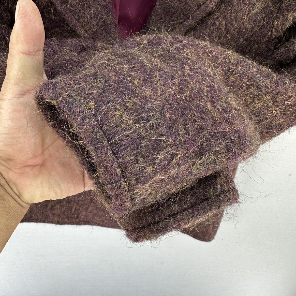 Vintage 80's Mohair Wool Jacket Special Custom Made