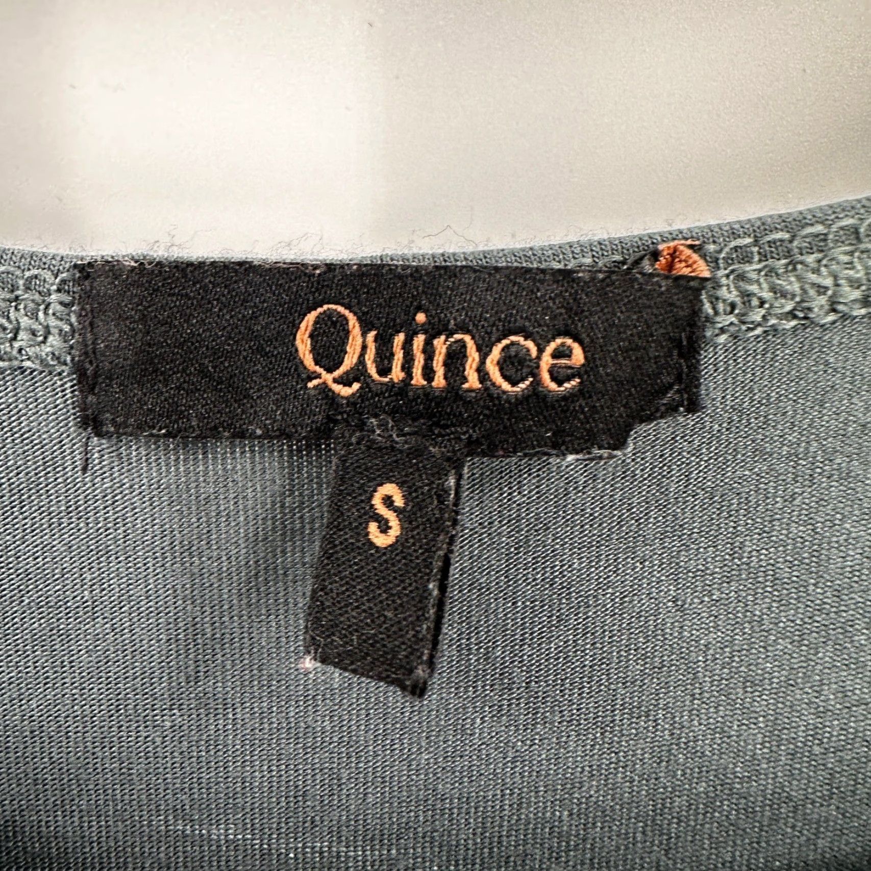 Quince Tencel Jersey Fit & Flare Midi Dress Dark Olive Green S Sleeveless  Pockets Stretch Lightweight