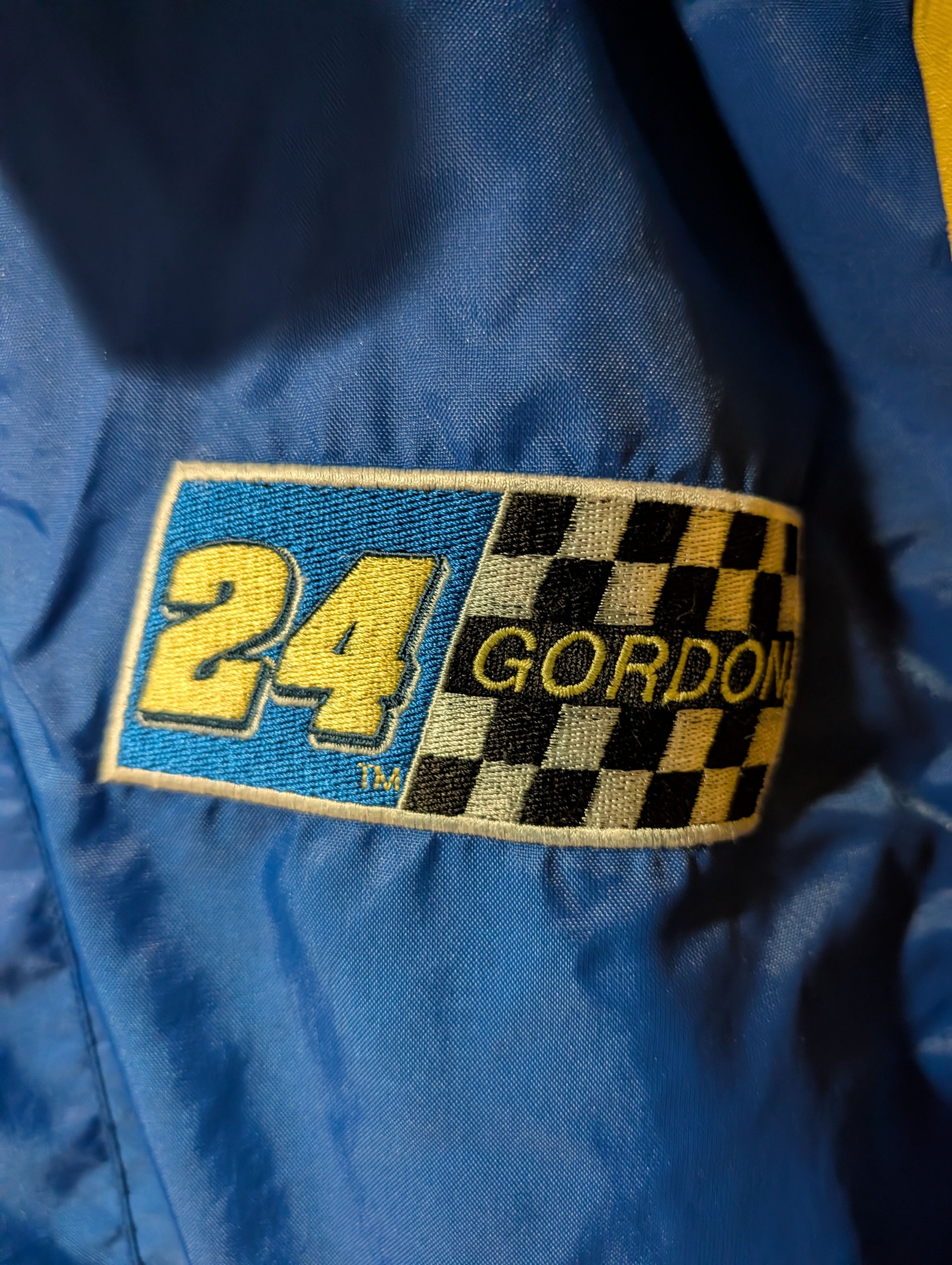NASCAR Vintage 90s Jeff Gordan Dupont Racing Nascar Nutmeg Jacket Size US XL / EU 56 / 4 - 3 Thumbnail