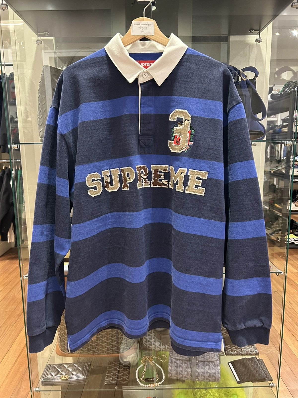Supreme Supreme Striped Rugby Size US XL / EU 56 / 4 - 1 Thumbnail
