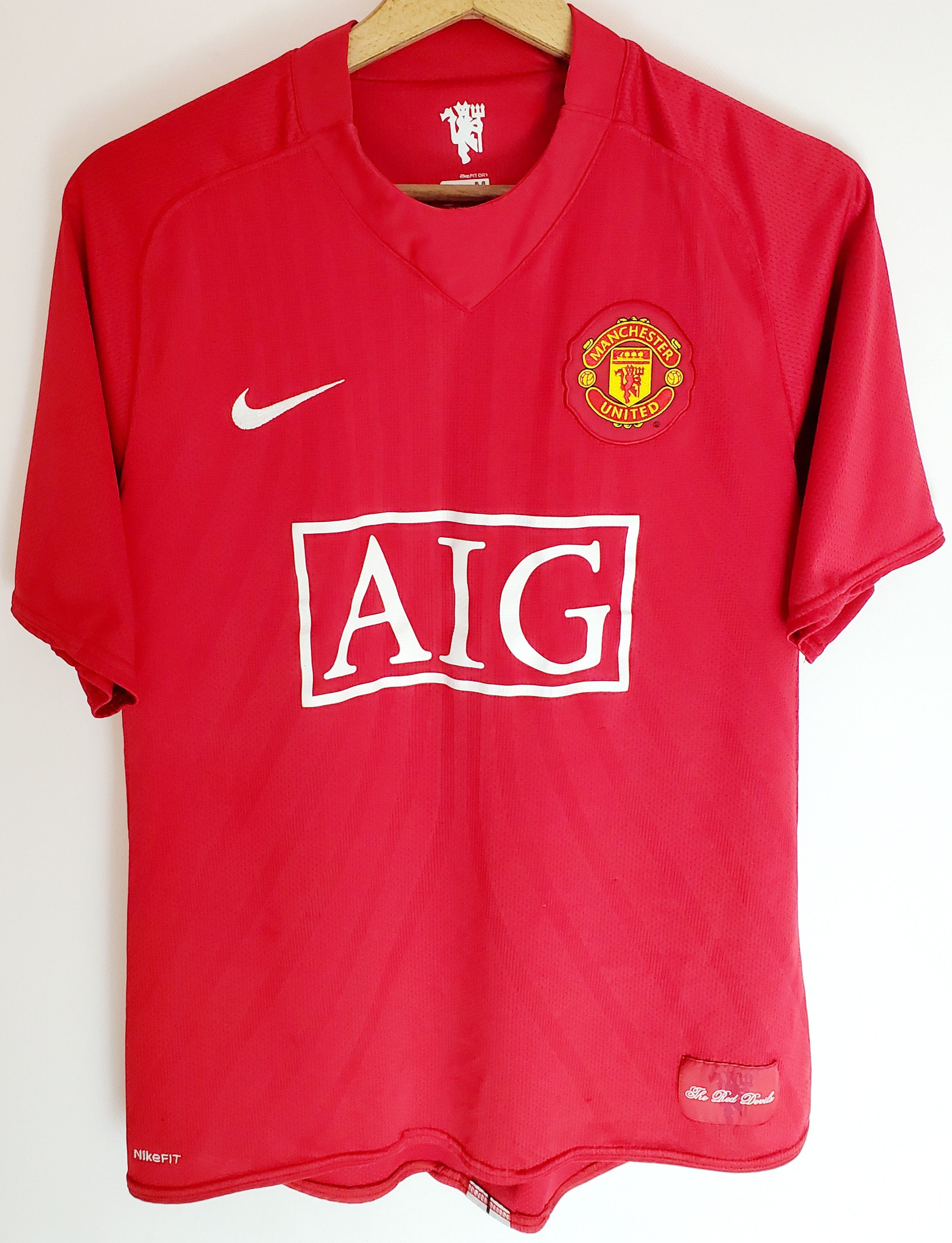 Nike Manchester United 2007-09 Home Shirt #8 Anderson M Size US M / EU 48-50 / 2 - 1 Thumbnail