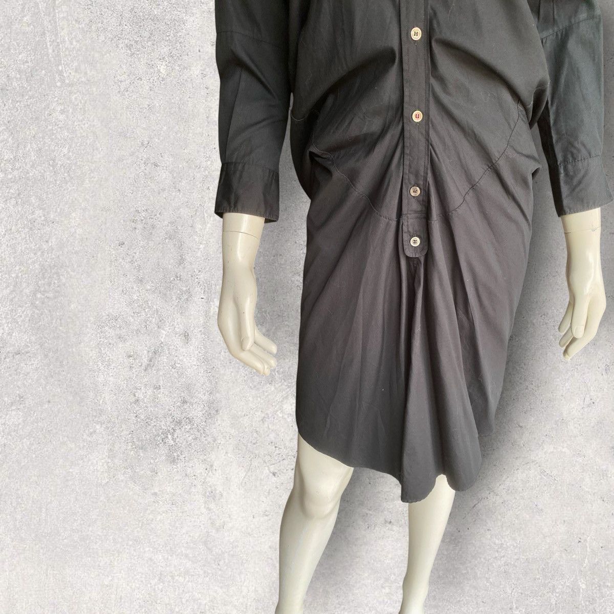 Junya Watanabe Fall11 Scrunch Pull Over Shirt Dress Size XS / US 0-2 / IT 36-38 - 7 Thumbnail