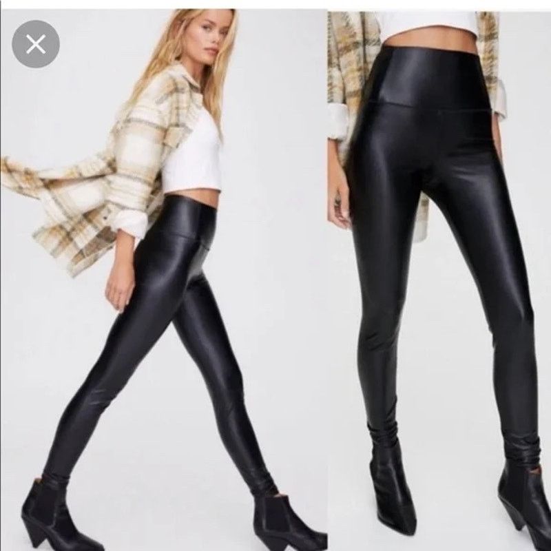 Aritzia Wilfred $138 Daria Faux Leather High Waisted Pants SZ S Size 28" / US 6 / IT 42 - 1 Thumbnail