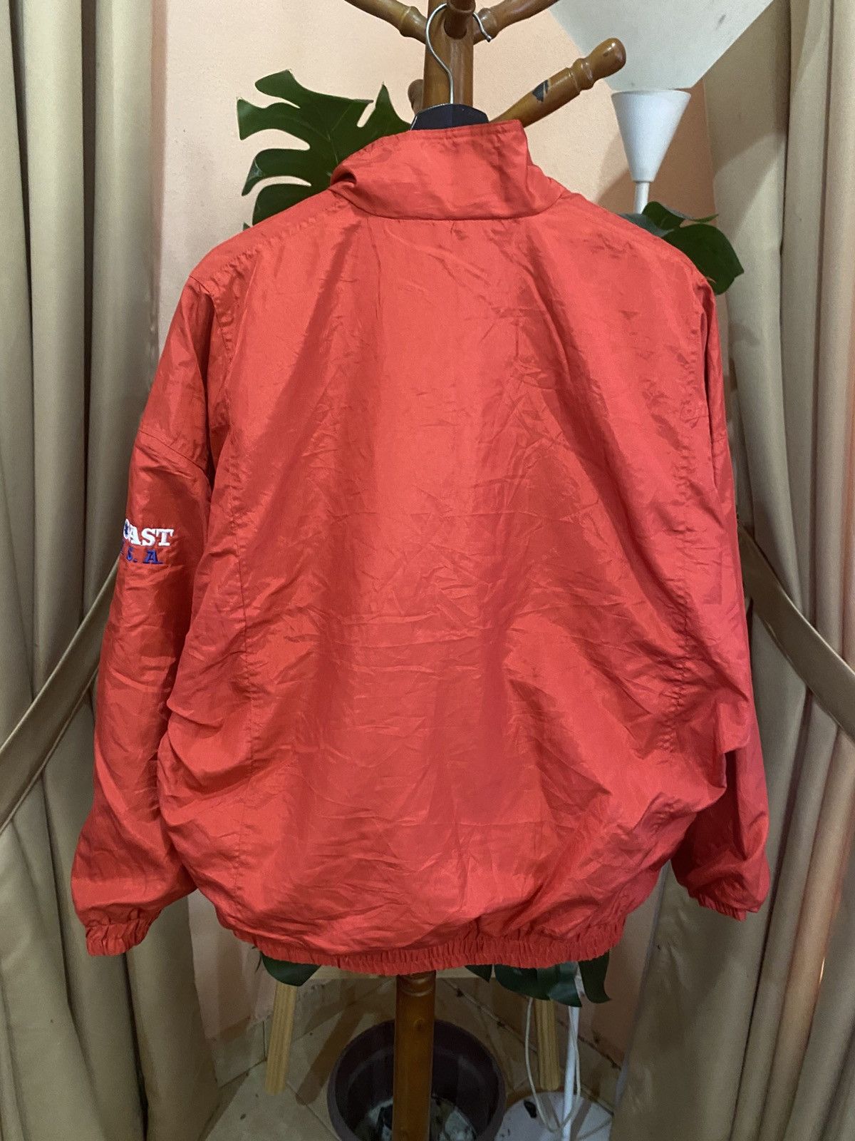 Boast Vintage BOAST USA Red Zip-Up Windbreaker Jacket Maple Leaf Size US M / EU 48-50 / 2 - 10 Thumbnail