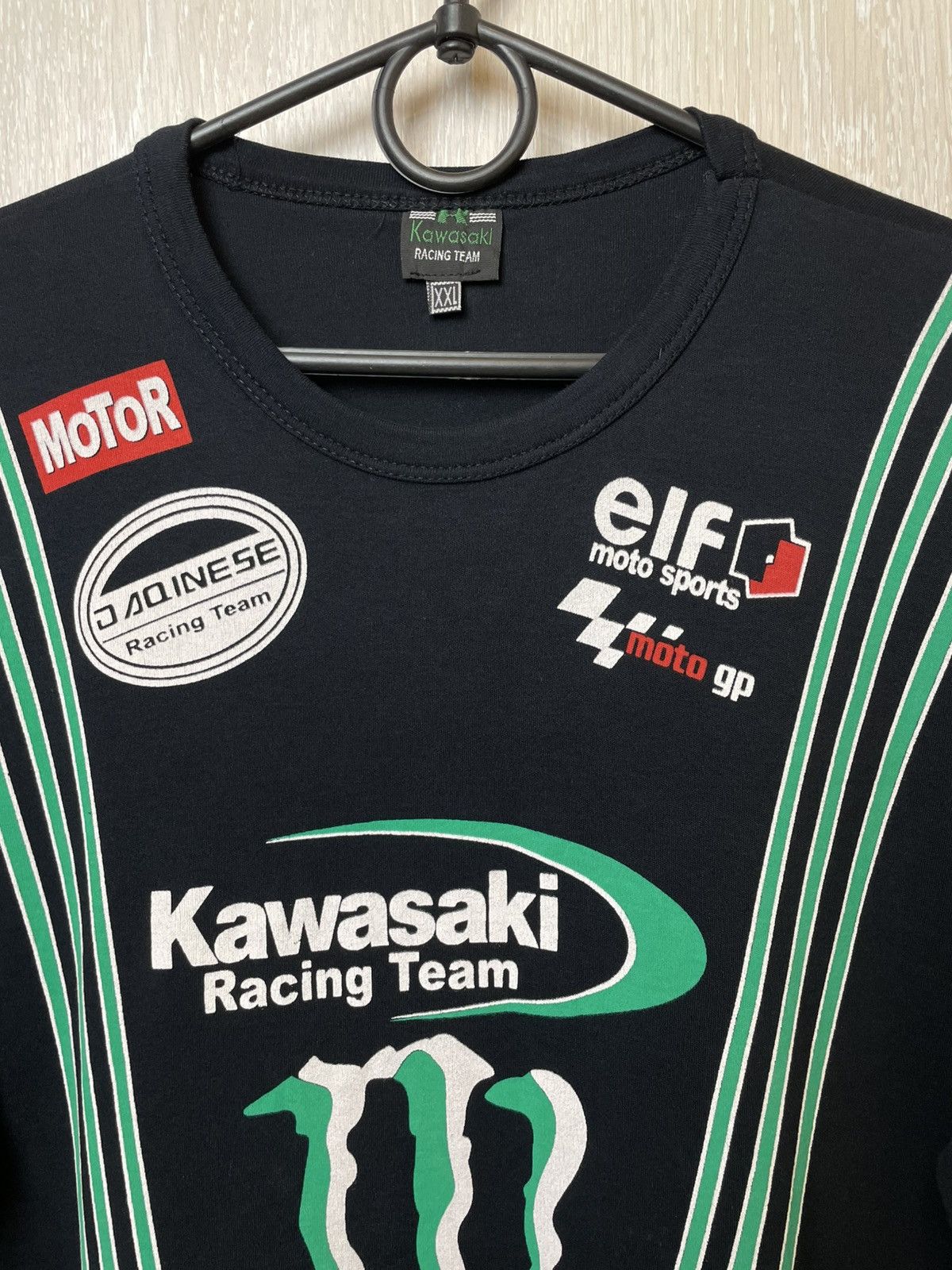 Vintage Vintage Monster Energy Kawasaki Racing T-shirt Size US XXL / EU 58 / 5 - 3 Thumbnail