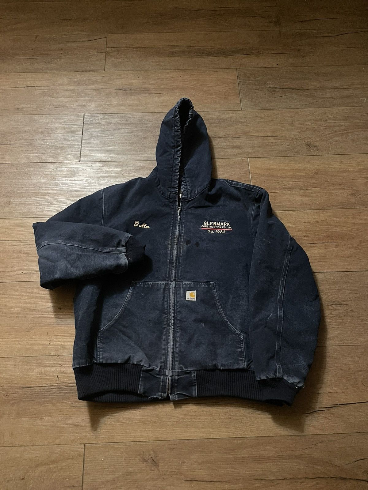 Carhartt Vintage carhartt hooded zip up workwear jacket Size US XL / EU 56 / 4 - 1 Thumbnail