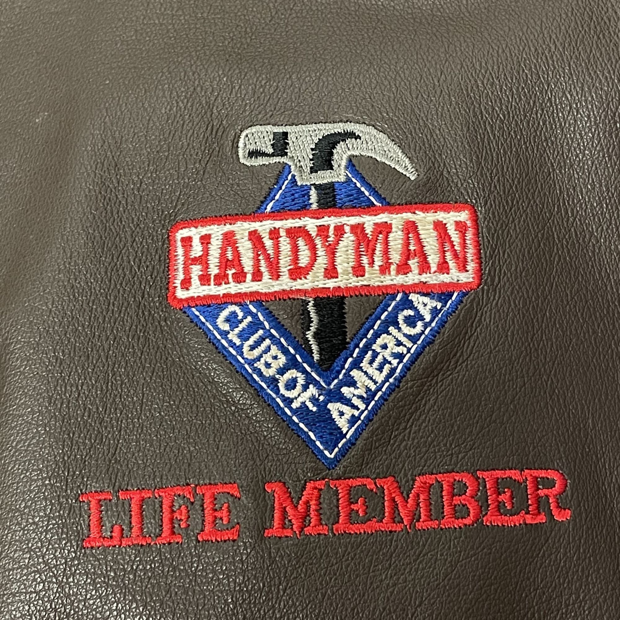 Other Vtg Handyman Club of America Brown Leather BOMBER Size US XL / EU 56 / 4 - 4 Thumbnail