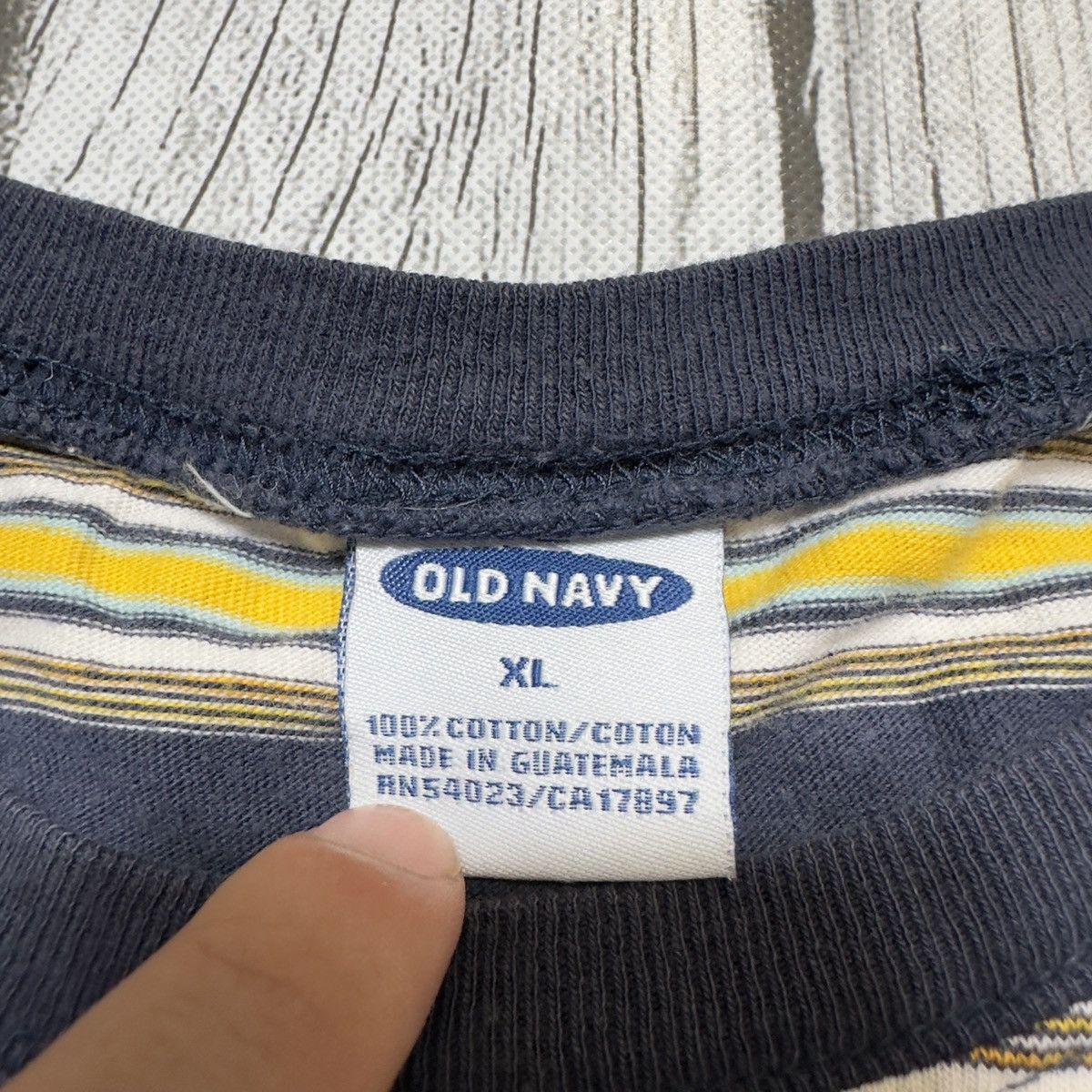 Old Navy × Vintage Vintage striped tee Size US XL / EU 56 / 4 - 4 Thumbnail