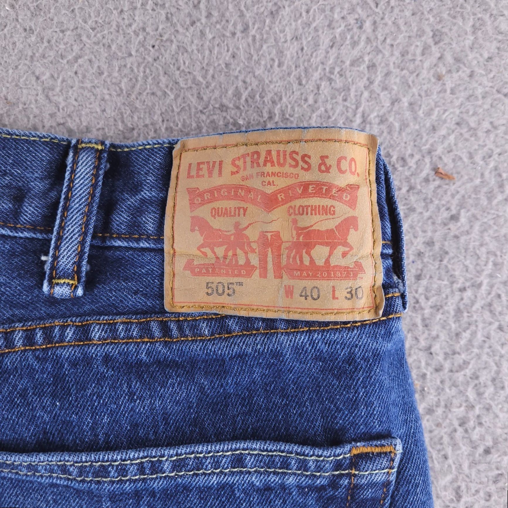 Levi's Levi's Jeans Mens 40x30 Blue 505 Straight Denim Pants Cotton 100% Size US 40 / EU 56 - 2 Thumbnail