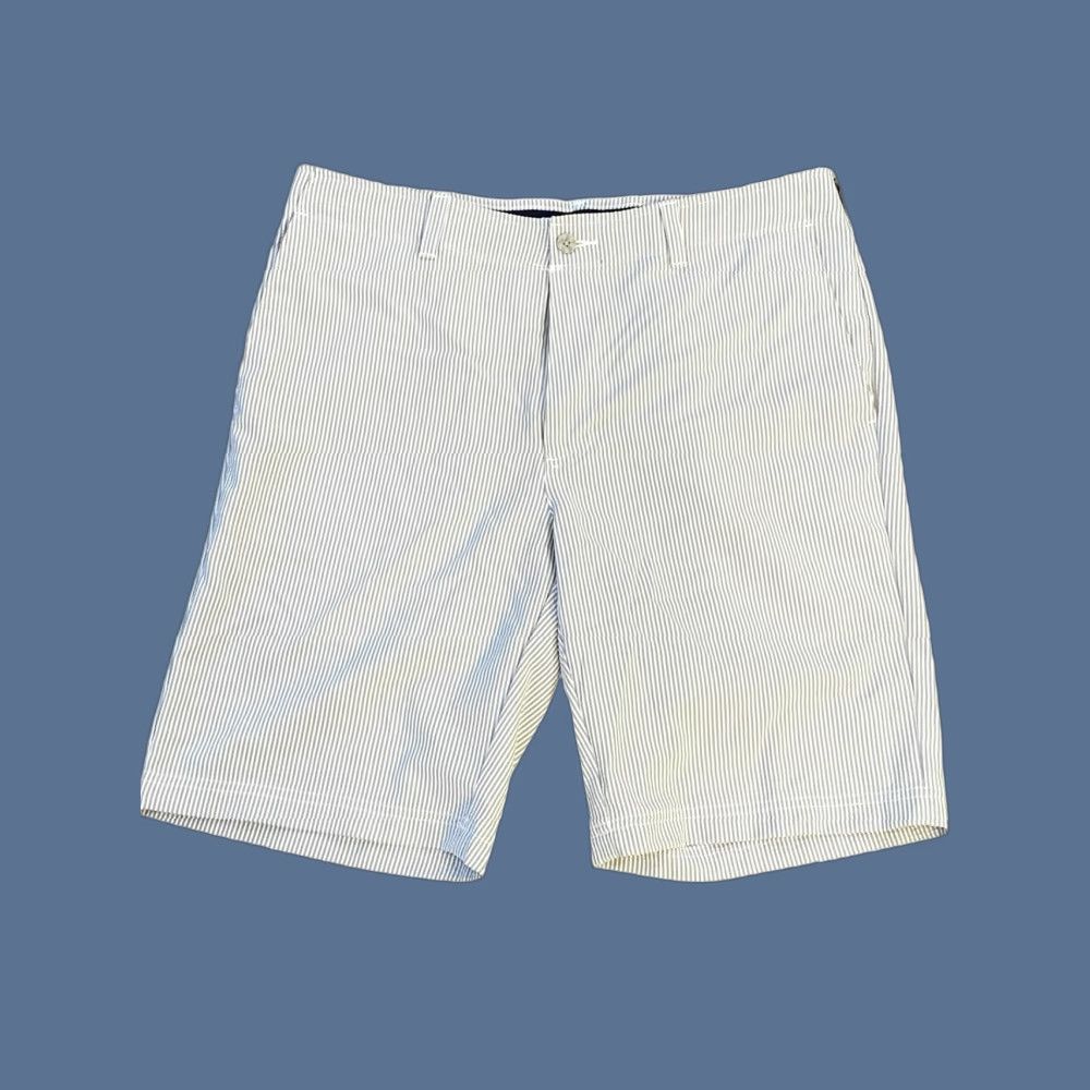 Vintage Jack Nicklaus Golf Shorts Mens Gray Seersucker Golden Bear Size 34 HHP Size US 34 / EU 50 - 1 Thumbnail