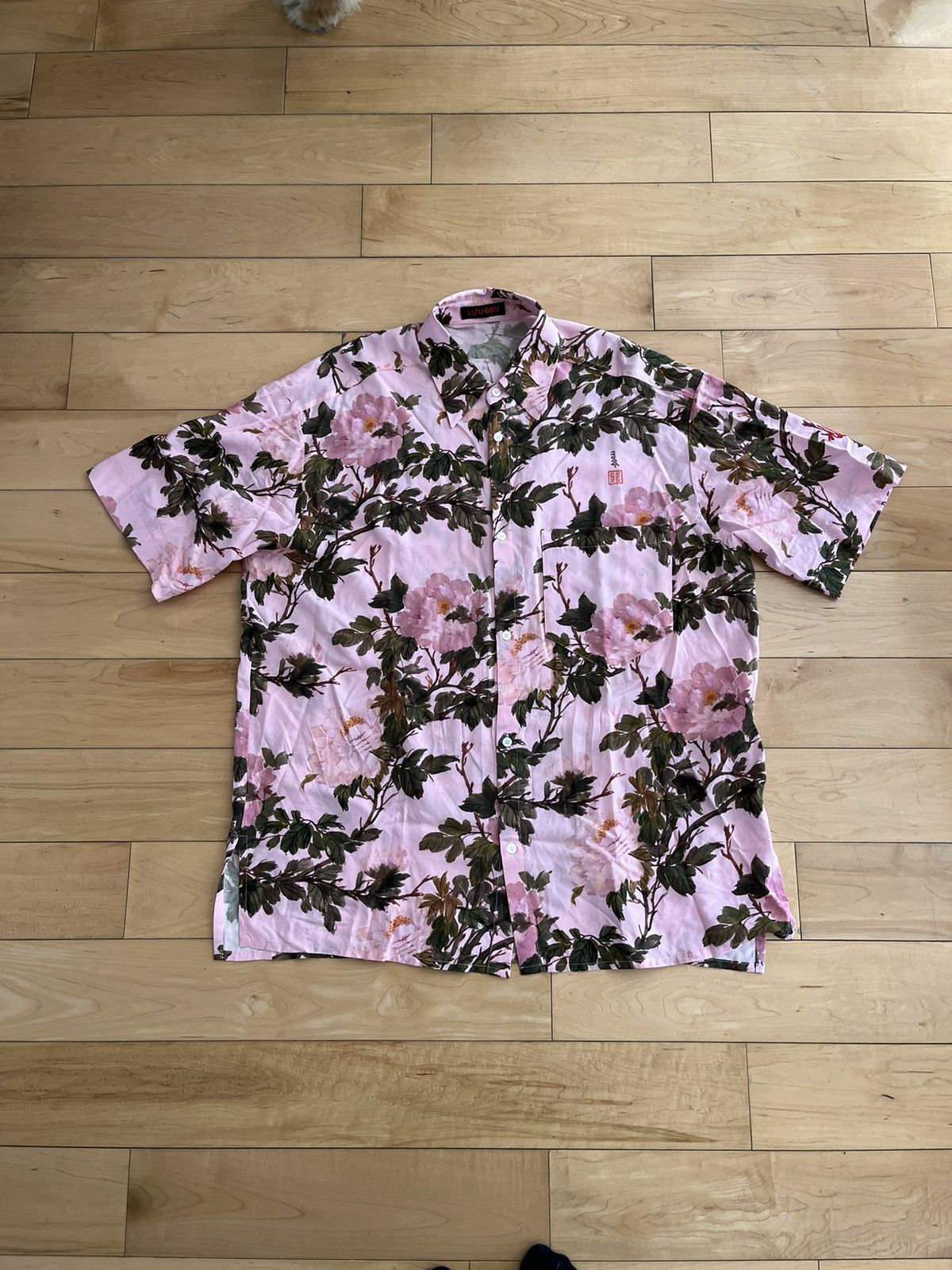 image of NWT - Luu Dan Floral Shirt in Pink, Men's (Size Medium)