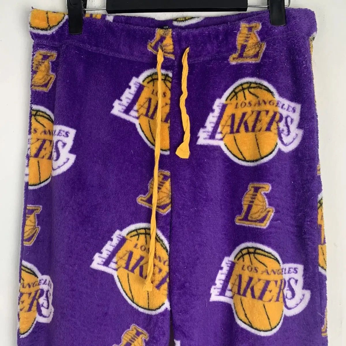 NBA Vintage Lakers Monogram NBA Fleece Pants Spring Waist Size L Size US 34 / EU 50 - 3 Thumbnail