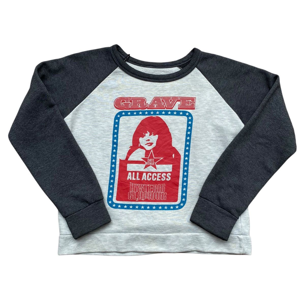 Hysteric Glamour × Japanese Brand × Vintage Vintage Hysteric Glamour Grave Crop Tops Sweatshirt Size US XS / EU 42 / 0 - 7 Thumbnail