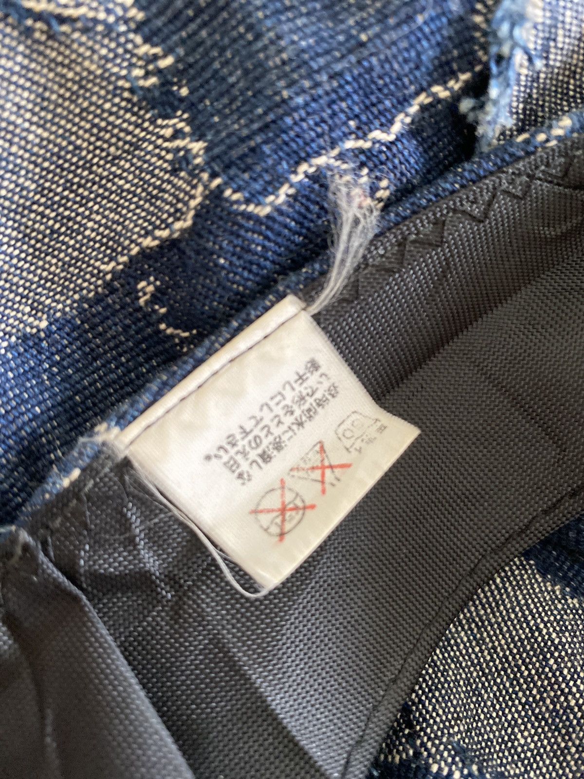 Japanese Brand Vintage Bakerboy Blue Denim Strips Distressed Japan Size ONE SIZE - 9 Thumbnail