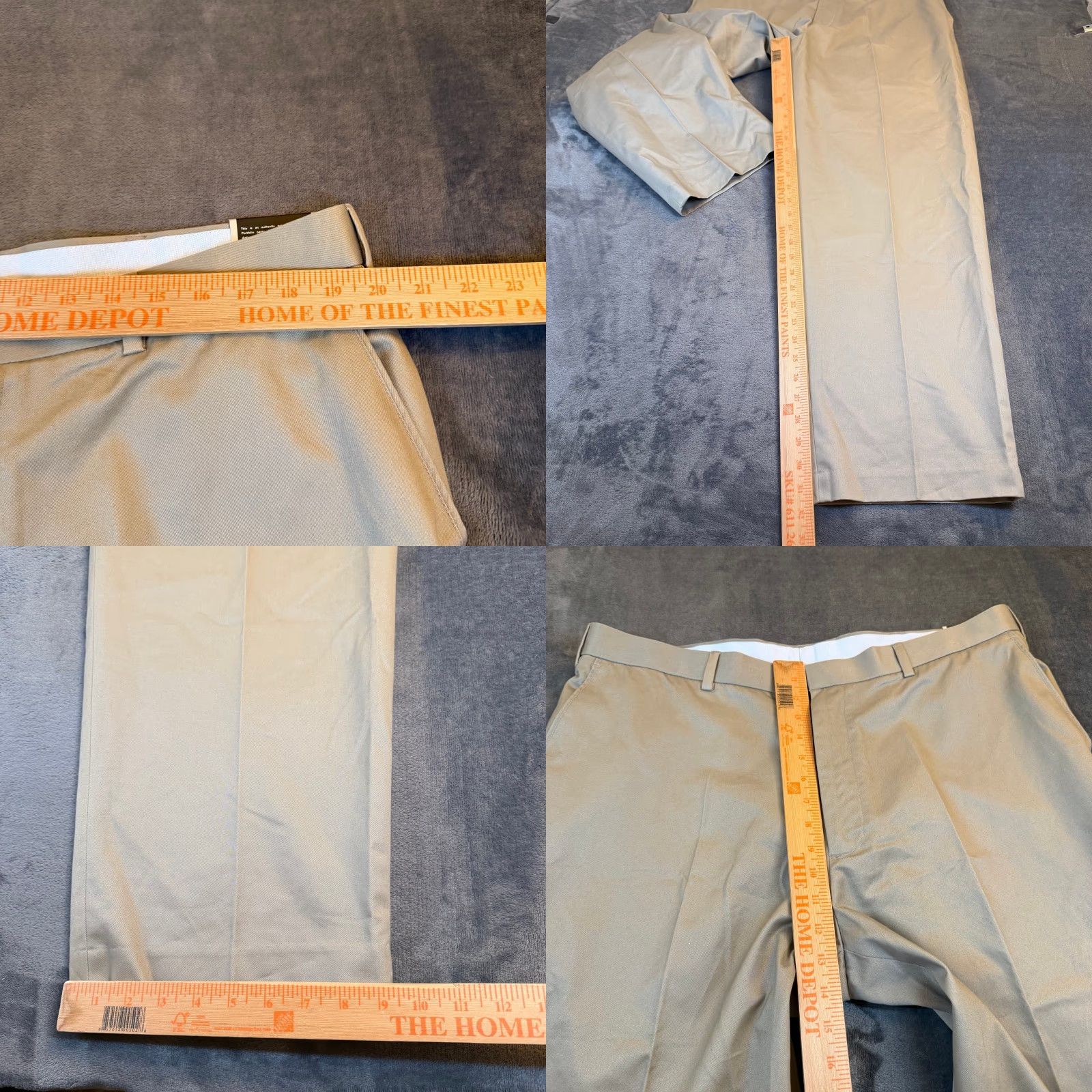 Perry Ellis Perry Ellis Portfolio Dress Pants Pleated Pea Tan 40x32 Mens NEW Size US 40 / EU 56 - 8 Thumbnail