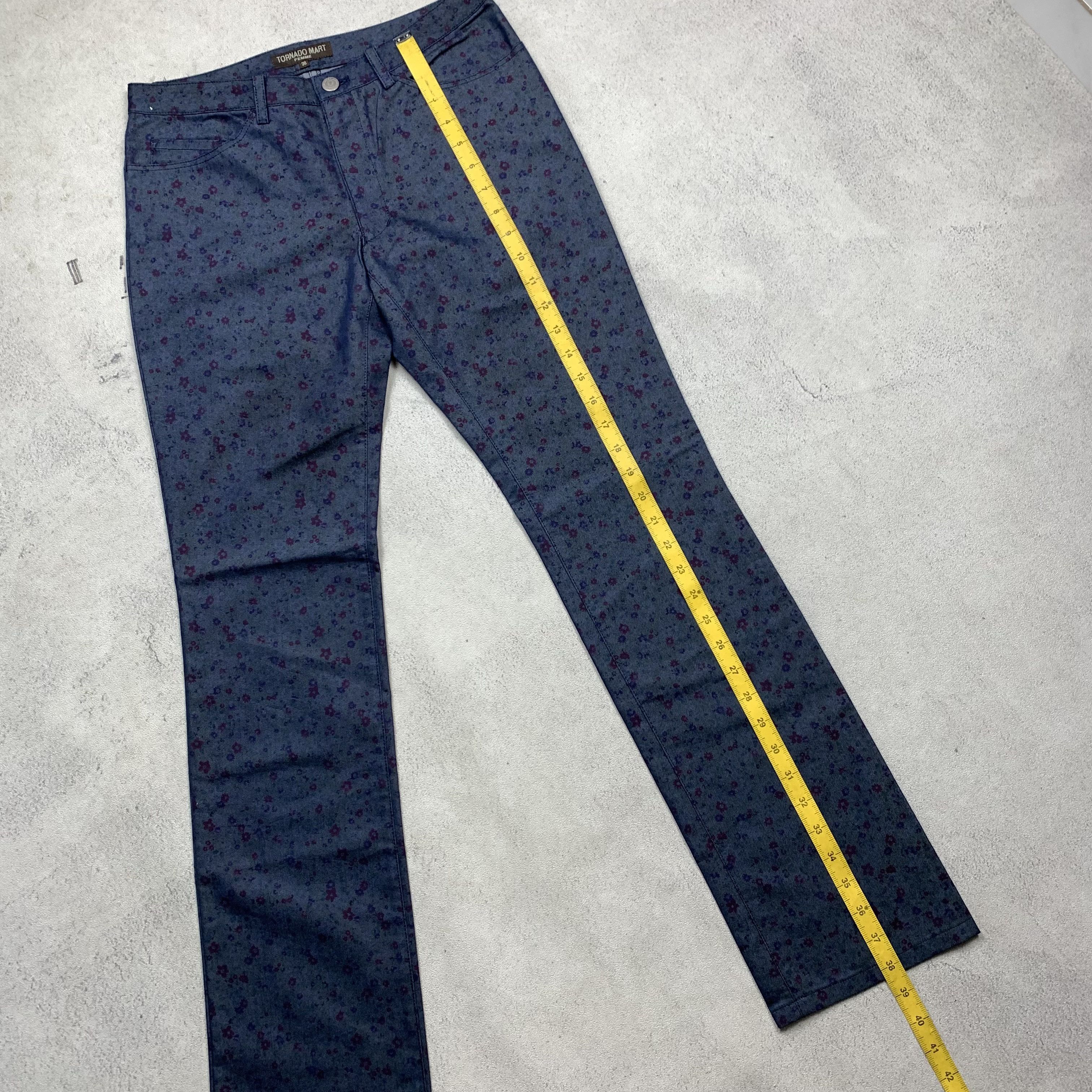 Tornado Mart Tornado Mart Printed Trousers Pants Size 28" / US 6 / IT 42 - 9 Thumbnail