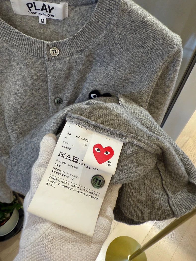 Comme des Garcons Comme Des Garcons Wool knitted cardigan gray Size M / US 6-8 / IT 42-44 - 5 Thumbnail